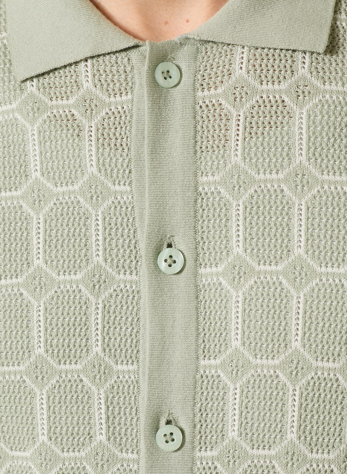 CINQUE CIJULIO Short-Sleeve Shirt: LIGHT GREEN