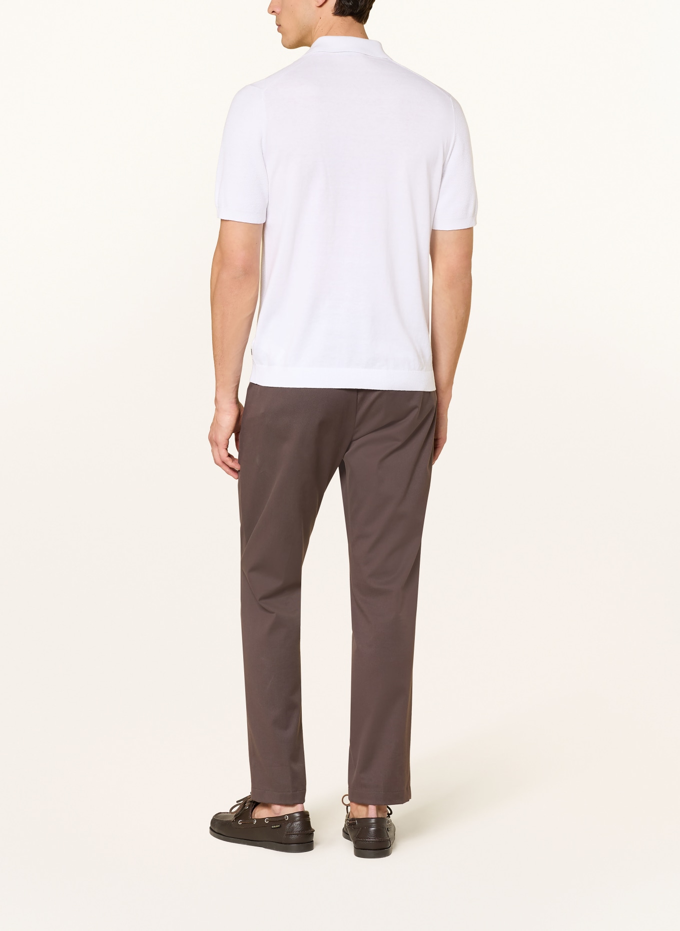 CINQUE Strick-Poloshirt CIFLAV: WEISS