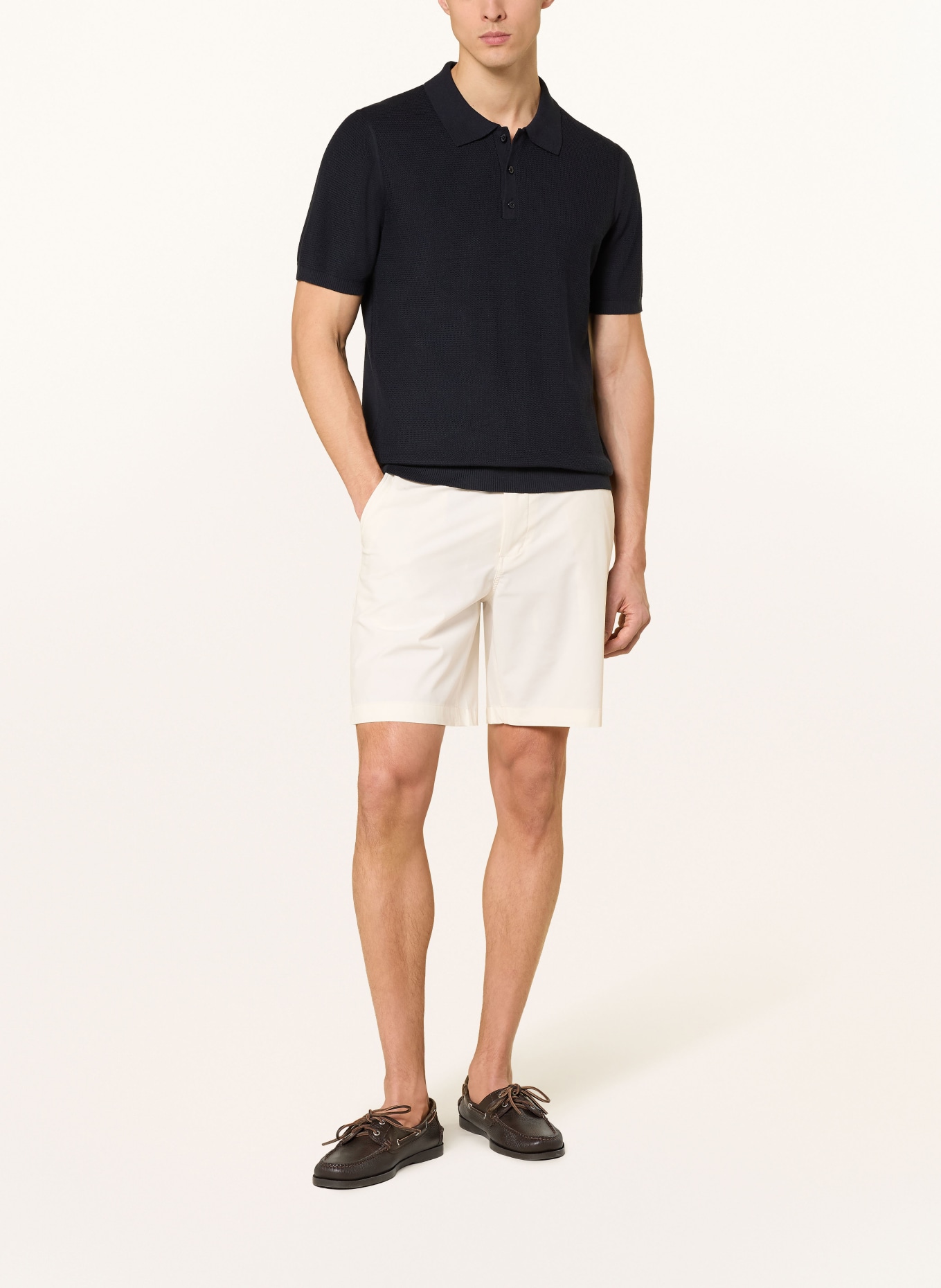 CINQUE Strick-Poloshirt CIFLAV: DUNKELBLAU