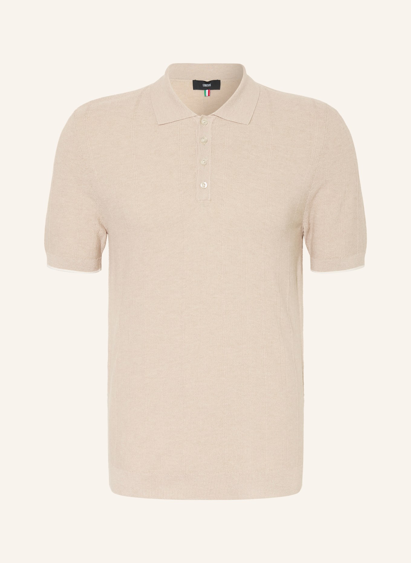 CINQUE Polo en maille CIGIO: BEIGE
