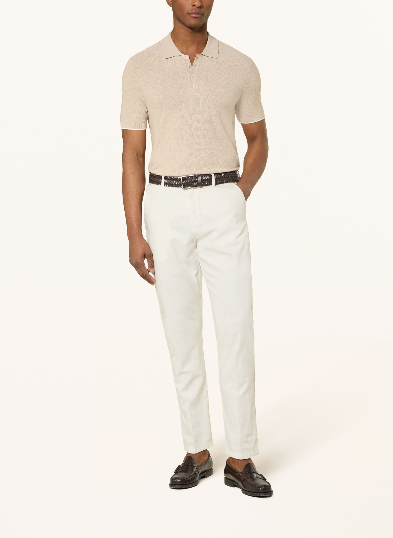 CINQUE Polo en maille CIGIO: BEIGE