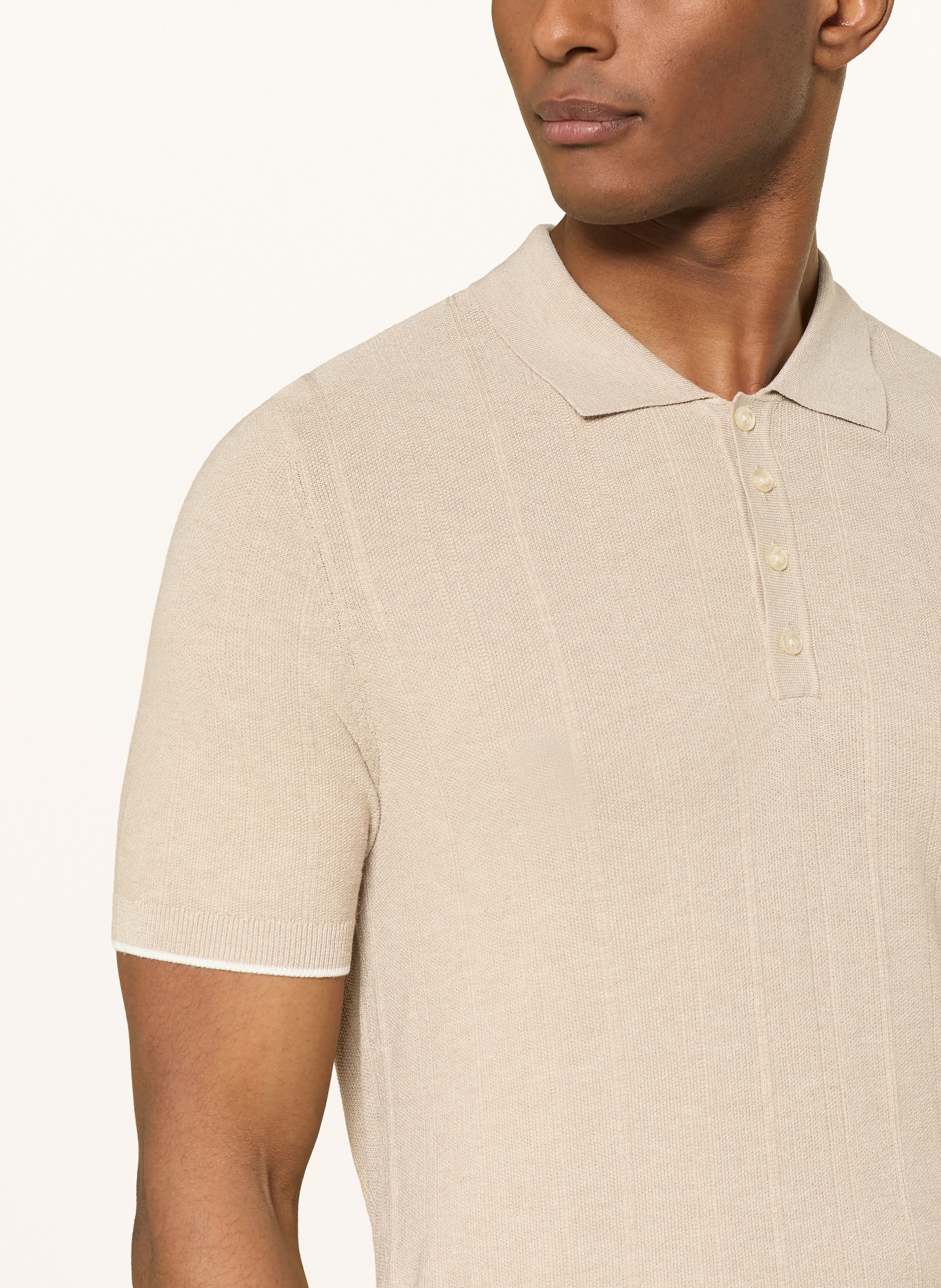 CINQUE Polo en maille CIGIO: BEIGE