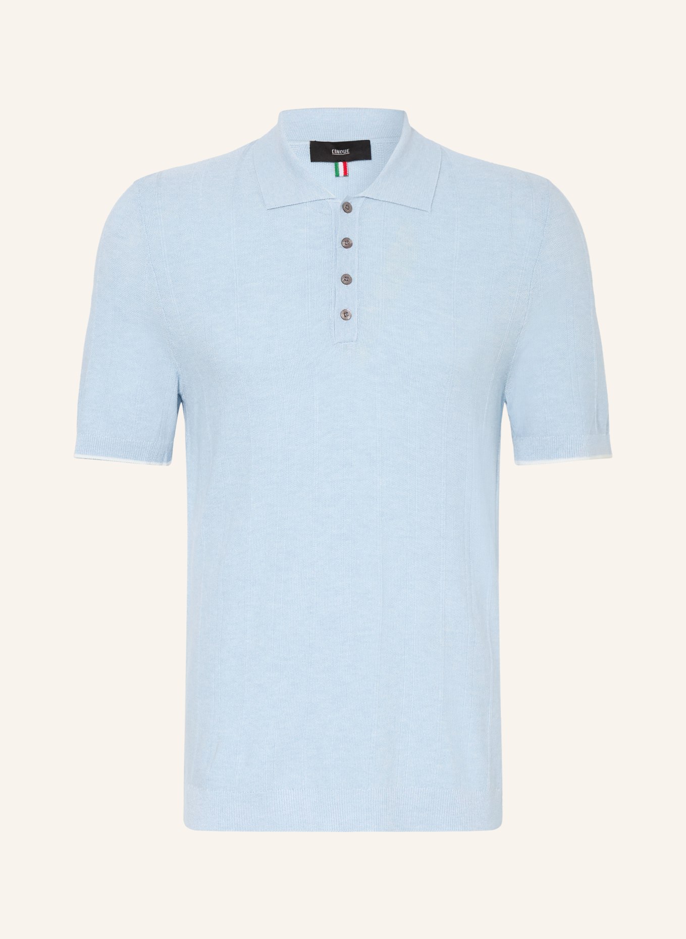 CINQUE Polo en maille CIGIO: BLEU CLAIR