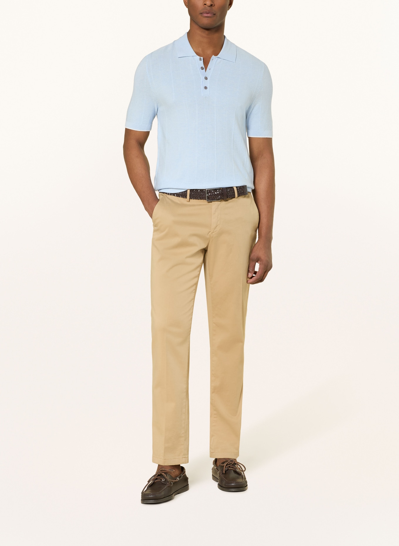 CINQUE Polo en maille CIGIO: BLEU CLAIR