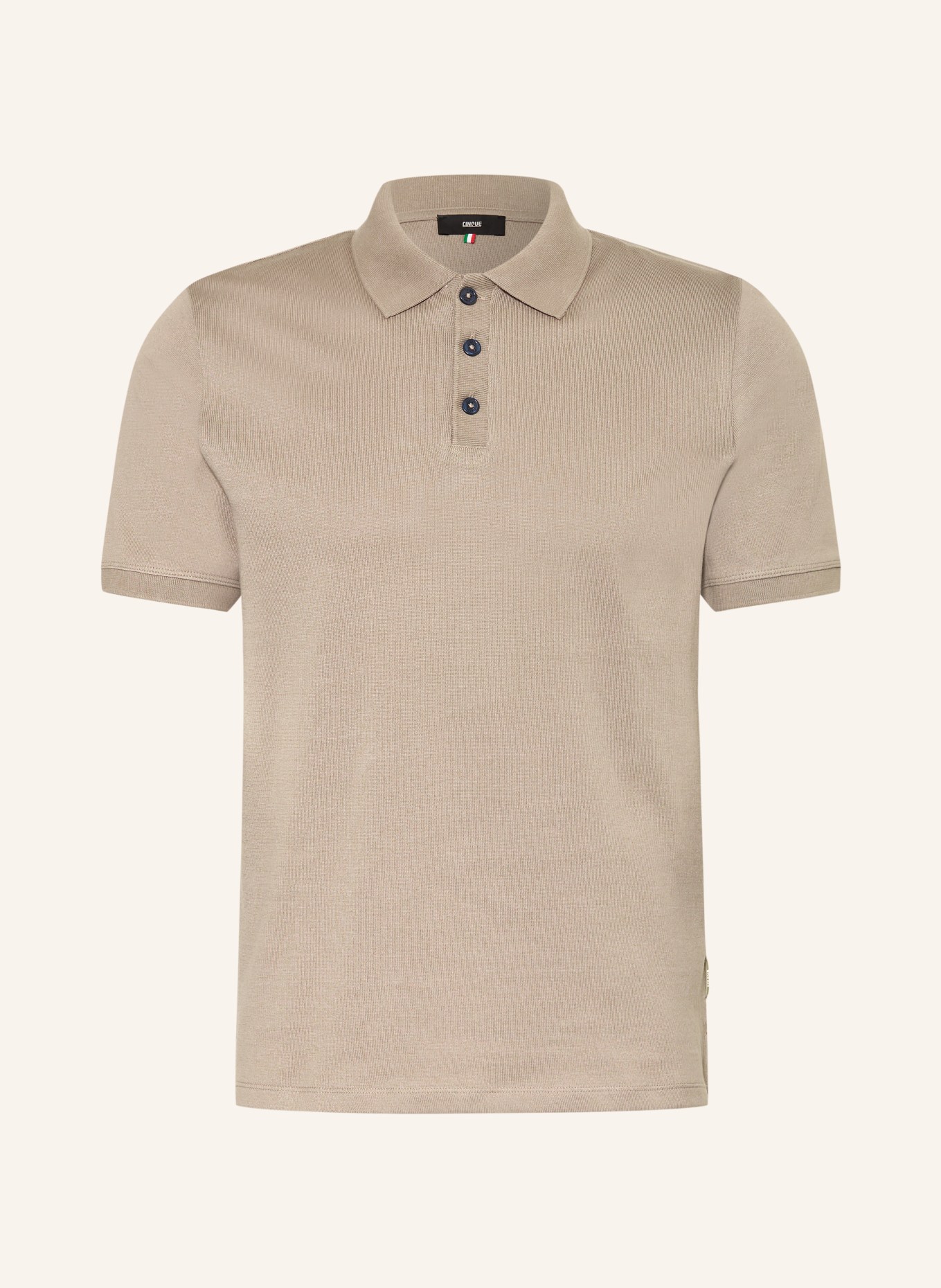 CINQUE CIBOLD Jersey Polo Shirt: BEIGE