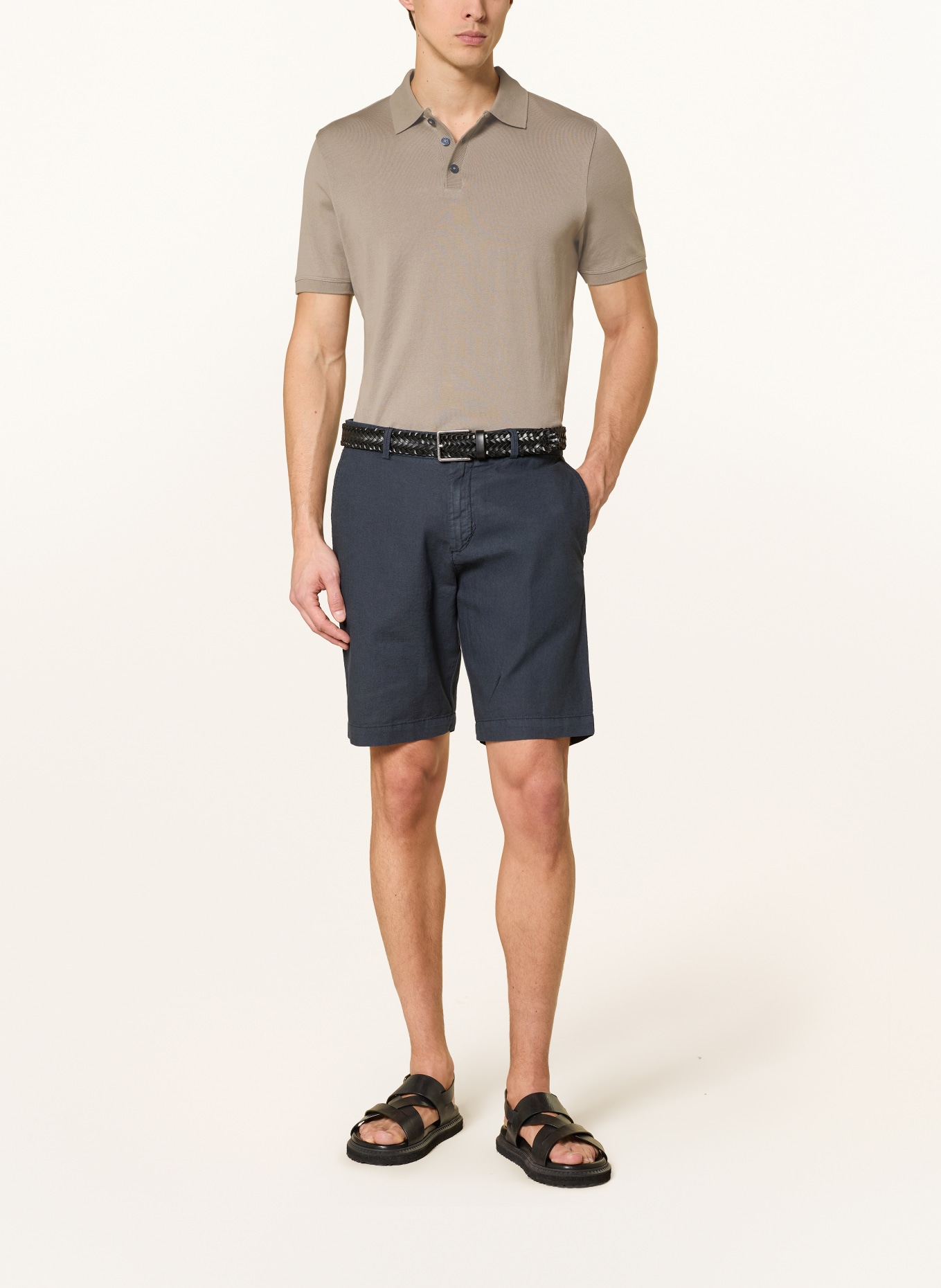 CINQUE CIBOLD Jersey Polo Shirt: BEIGE