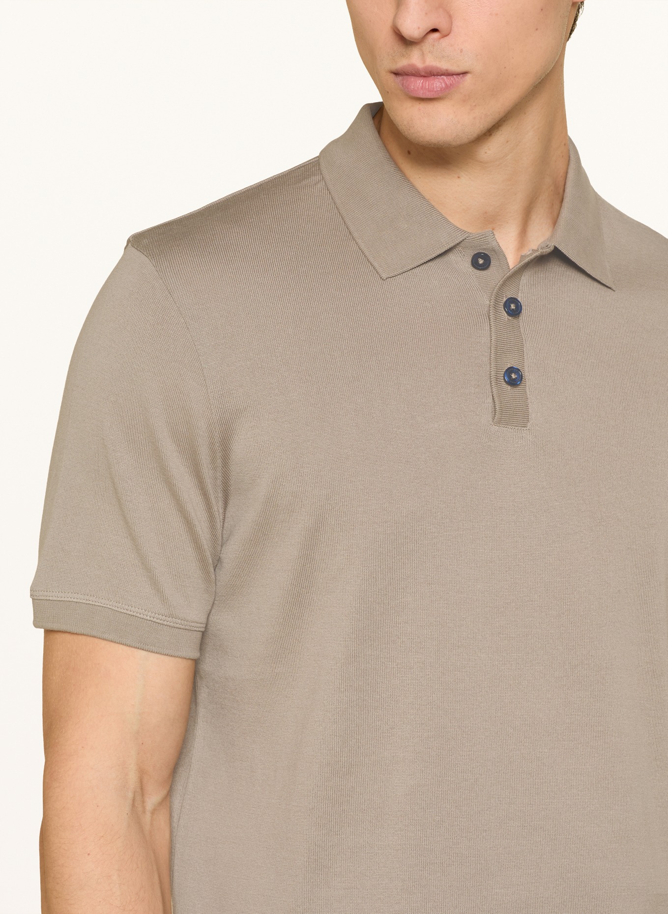 CINQUE CIBOLD Jersey Polo Shirt: BEIGE