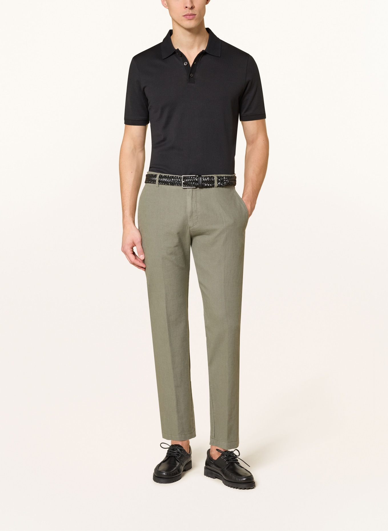 CINQUE CIBOLD Jersey Polo Shirt: BLACK