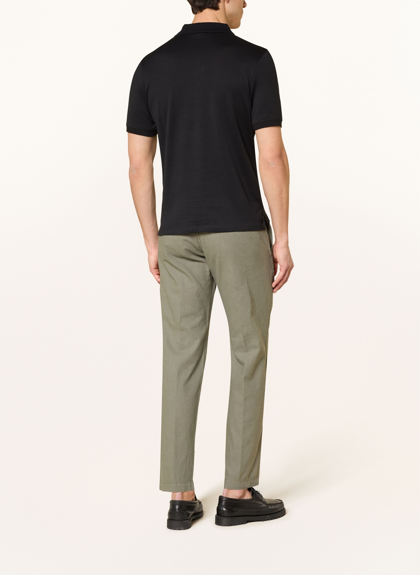 CINQUE CIBOLD Jersey Polo Shirt: BLACK