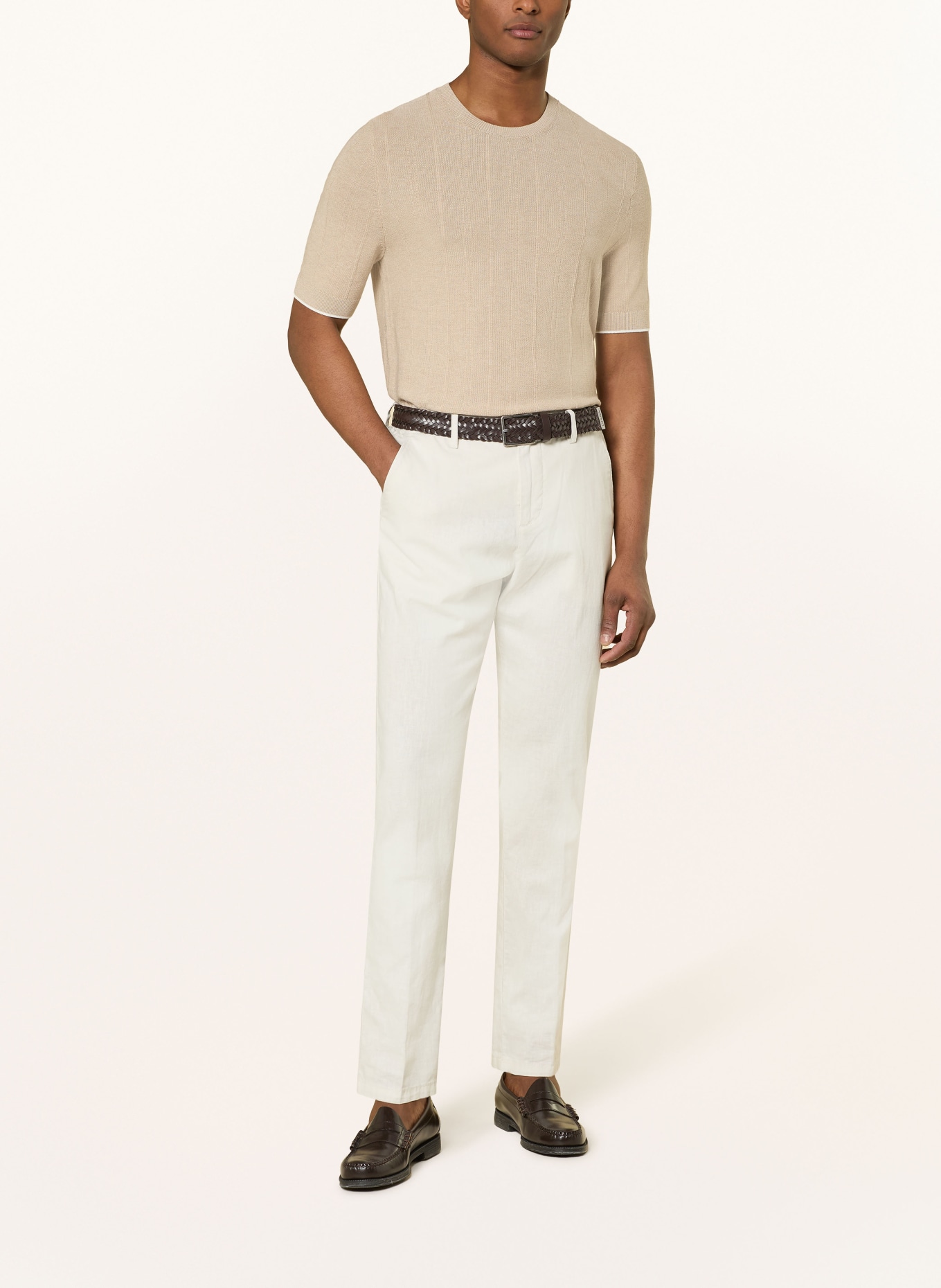 CINQUE T-shirt en maille CIGION: BEIGE