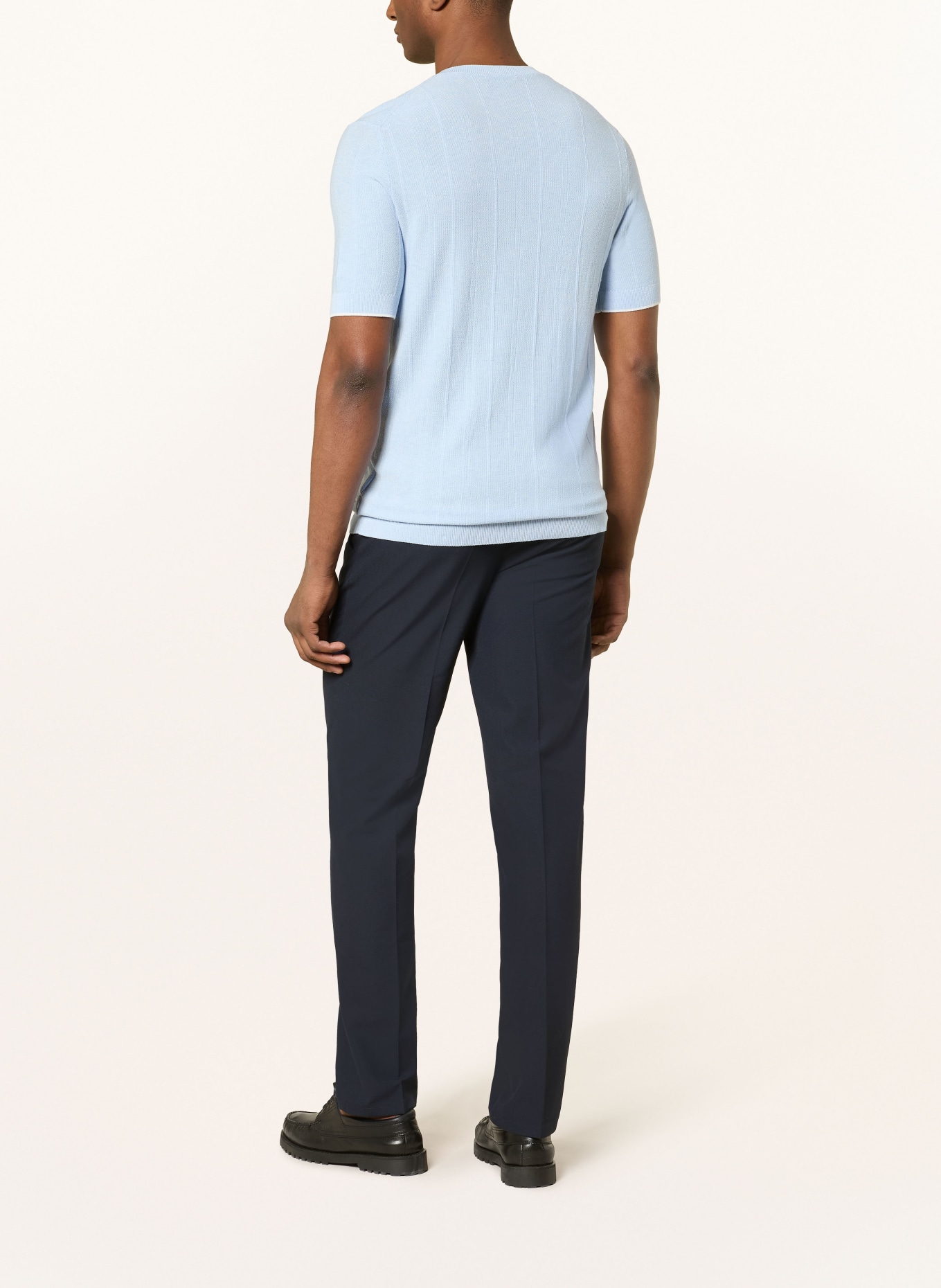 CINQUE T-shirt en maille CIGION: BLEU CLAIR