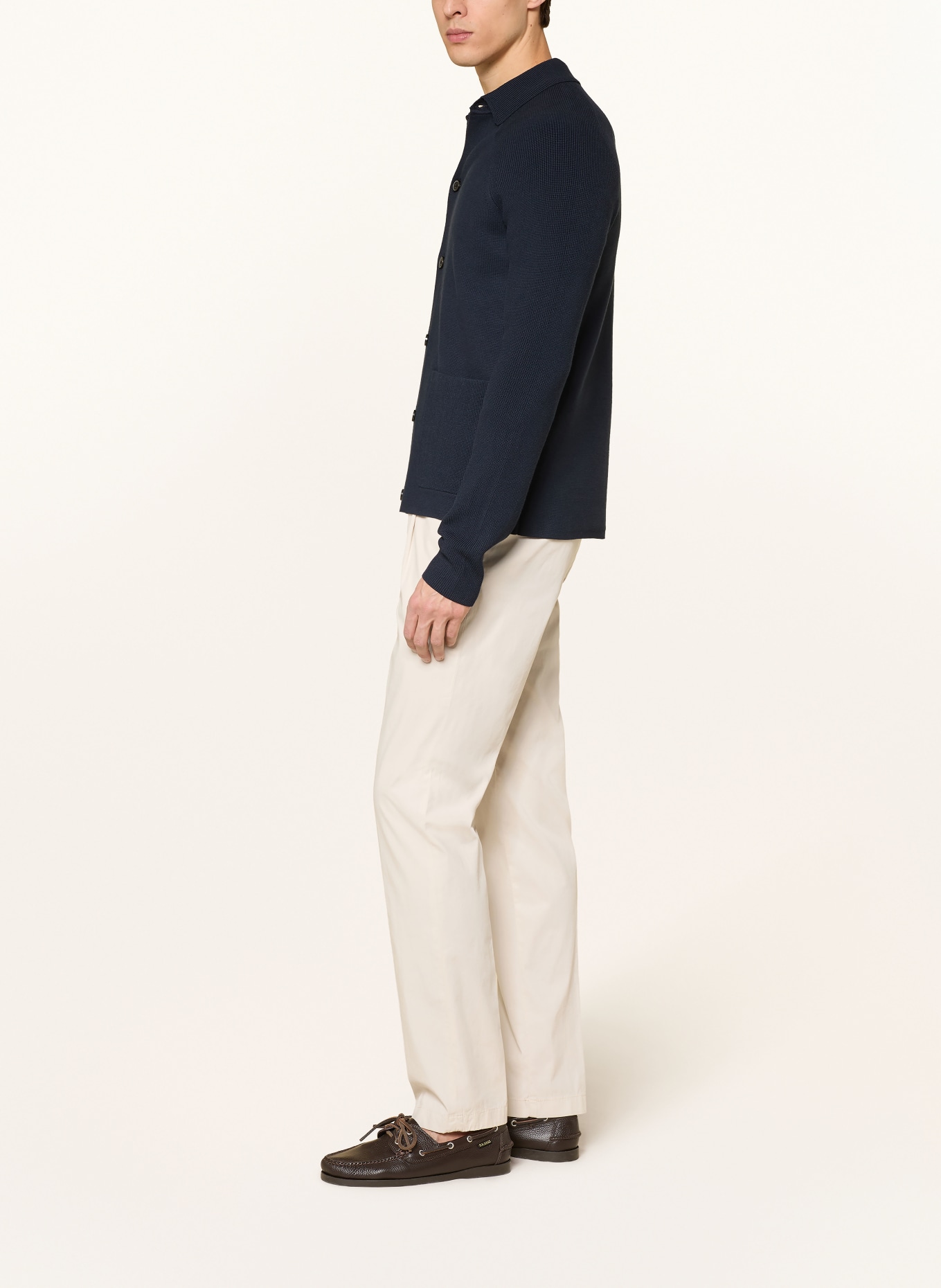 HILTL Chino coupe ajustée: CRÈME