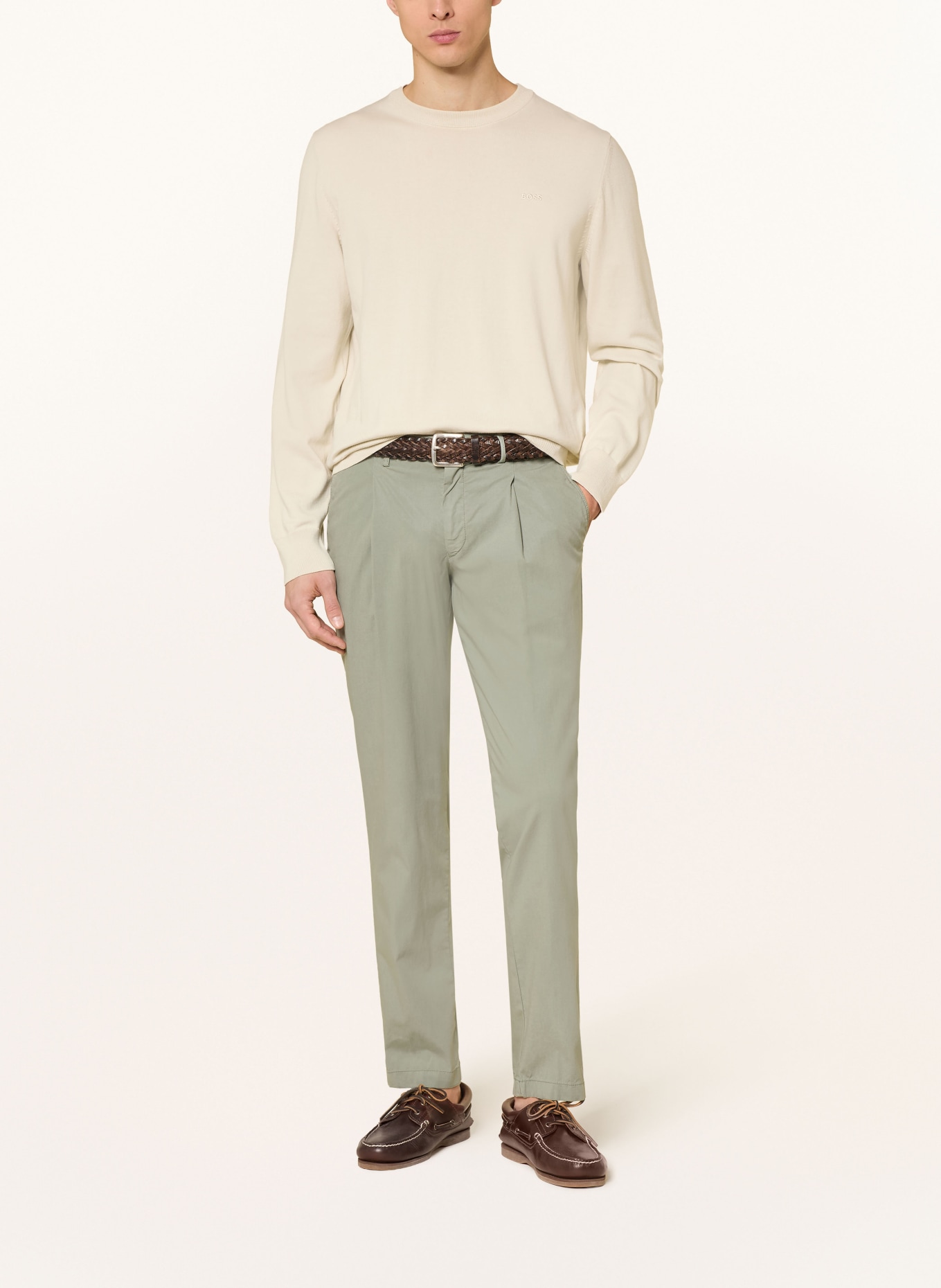 HILTL Chino Slim Fit: HELLGRÜN