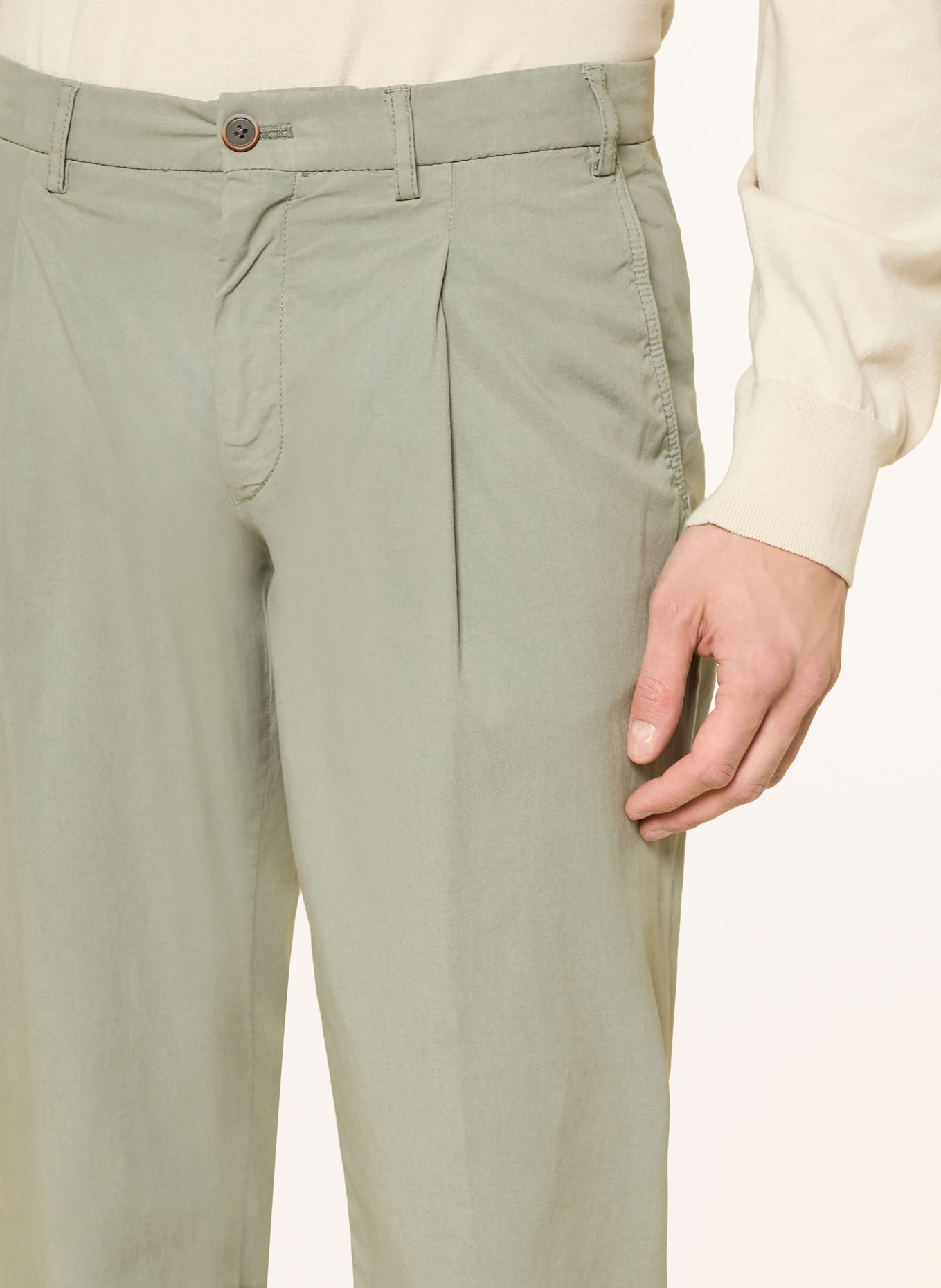 HILTL Chino Slim Fit: HELLGRÜN