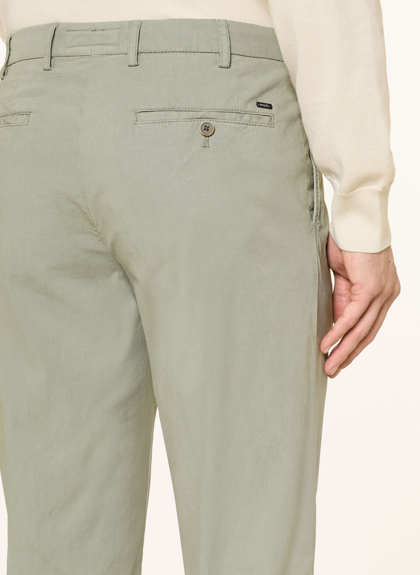 HILTL Chino Slim Fit: HELLGRÜN