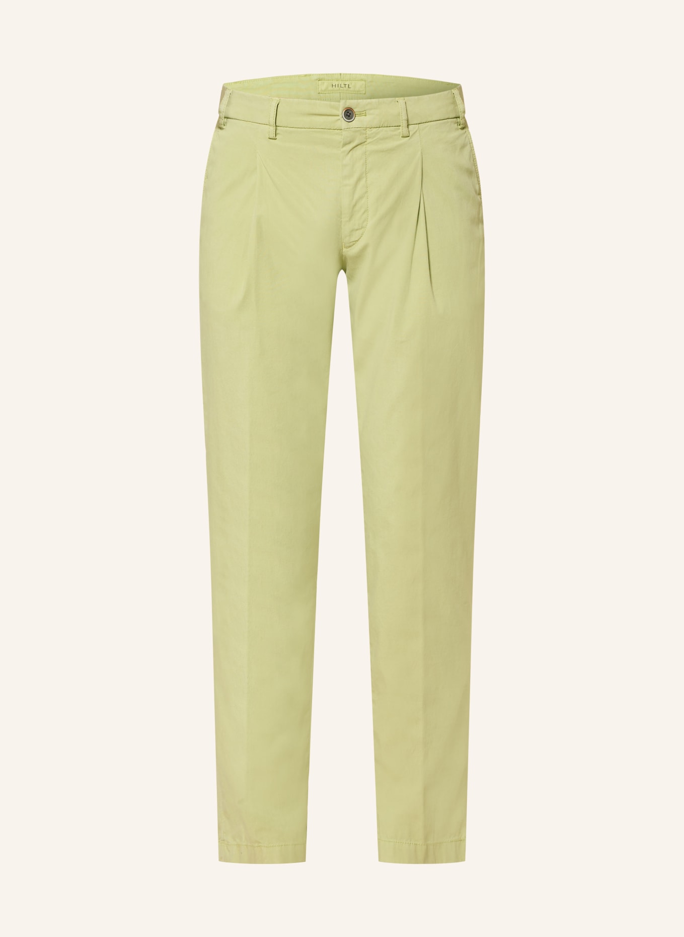 HILTL Slim-fit chinos: LIGHT GREEN