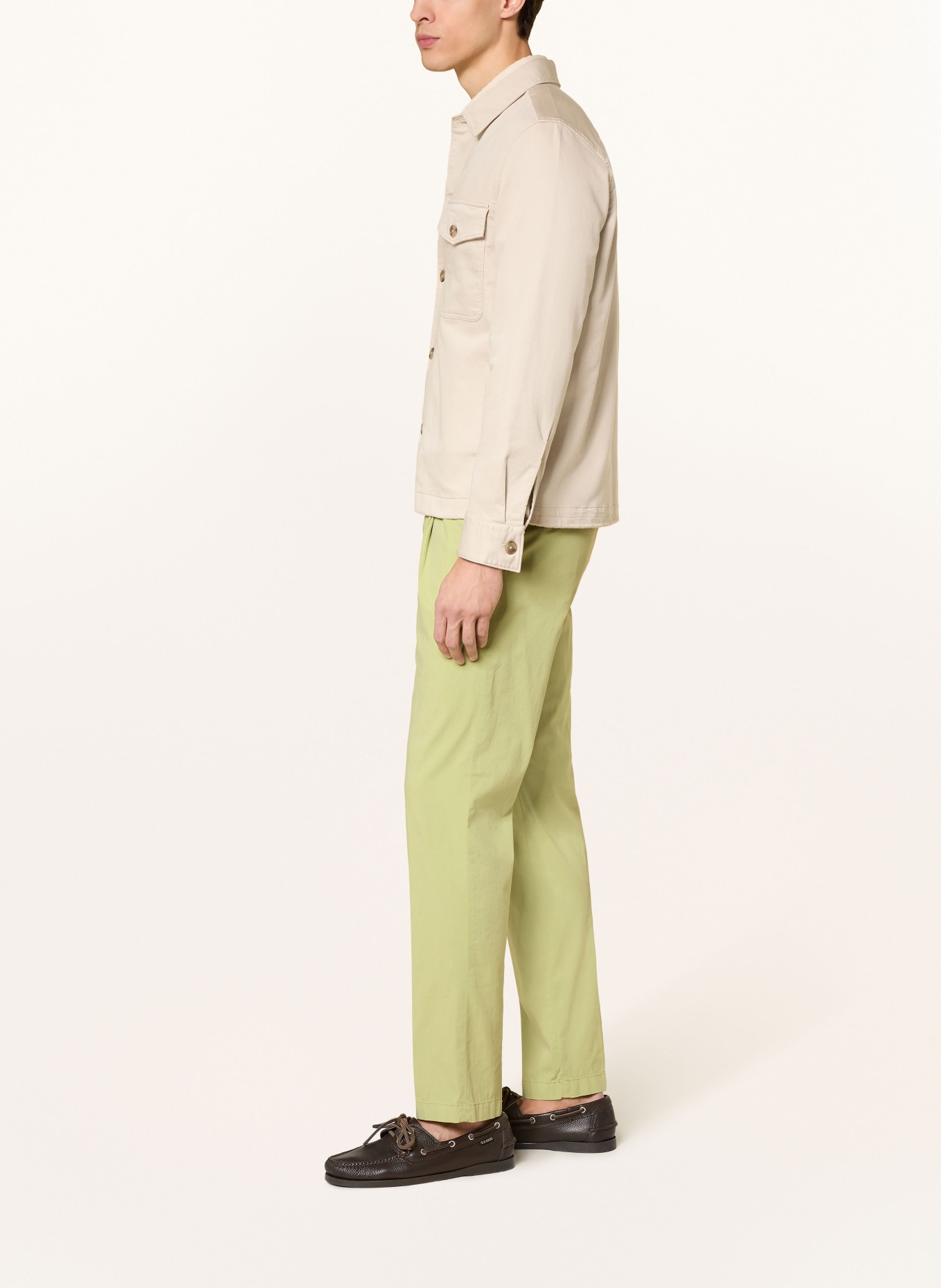 HILTL Slim-fit chinos: LIGHT GREEN