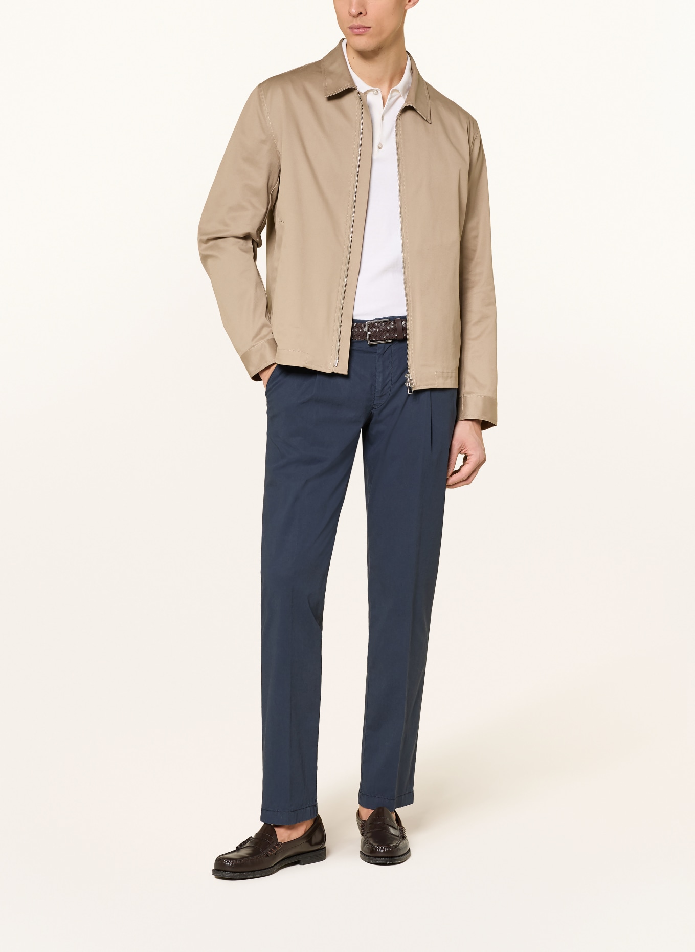 HILTL Chino Slim Fit: DUNKELBLAU