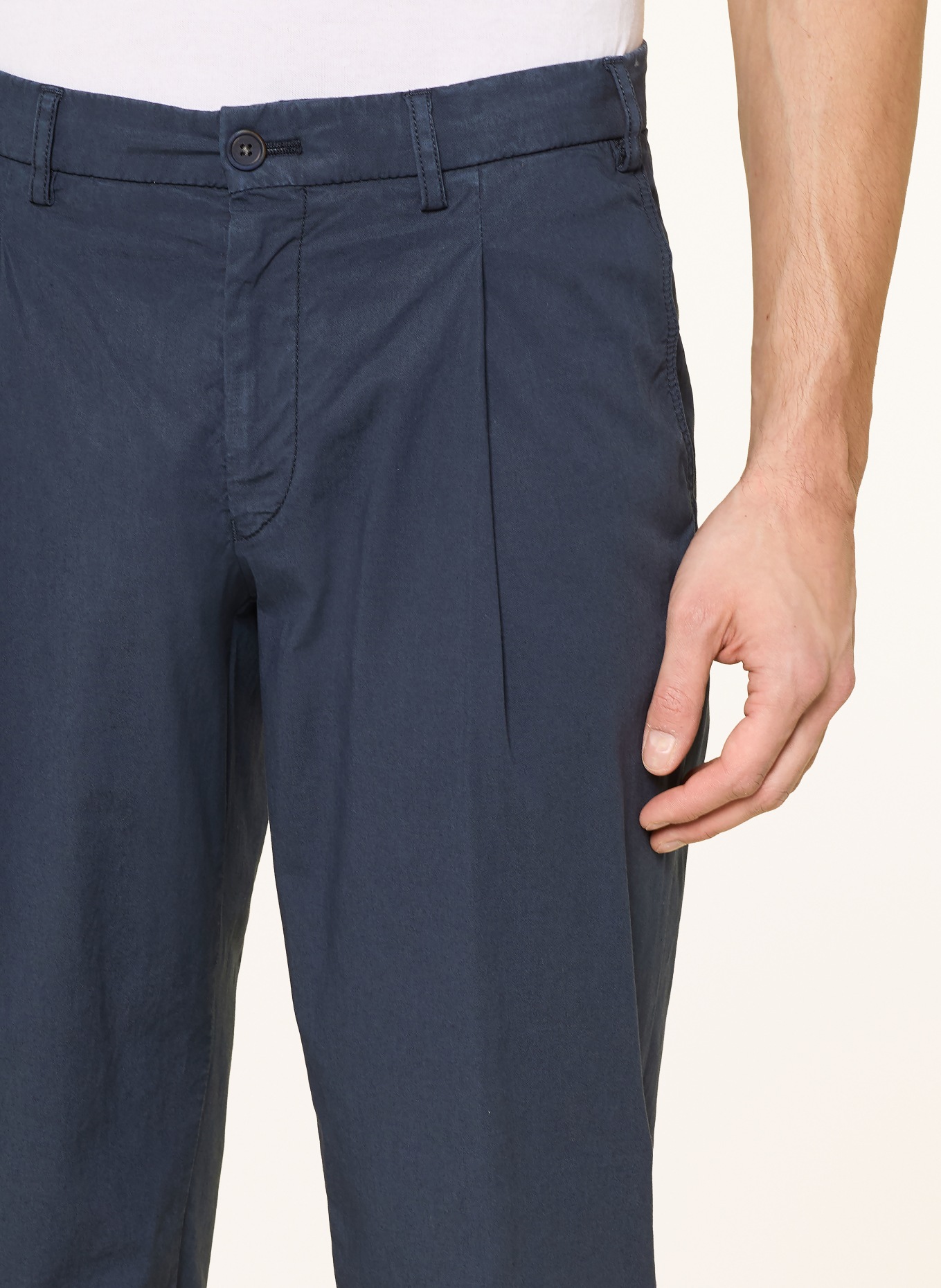 HILTL Chino Slim Fit: DUNKELBLAU