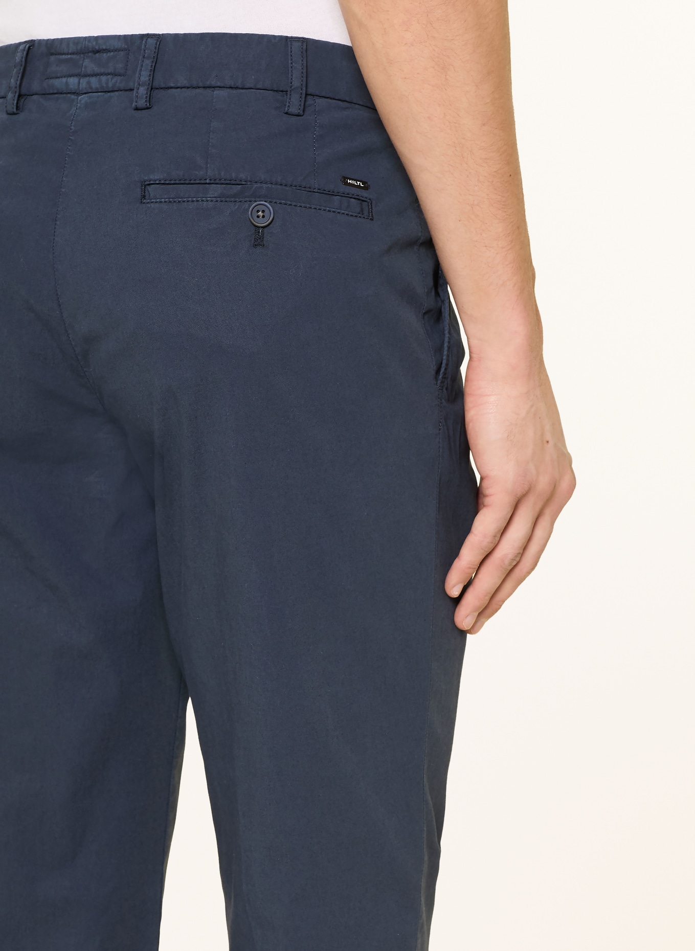HILTL Chino Slim Fit: DUNKELBLAU