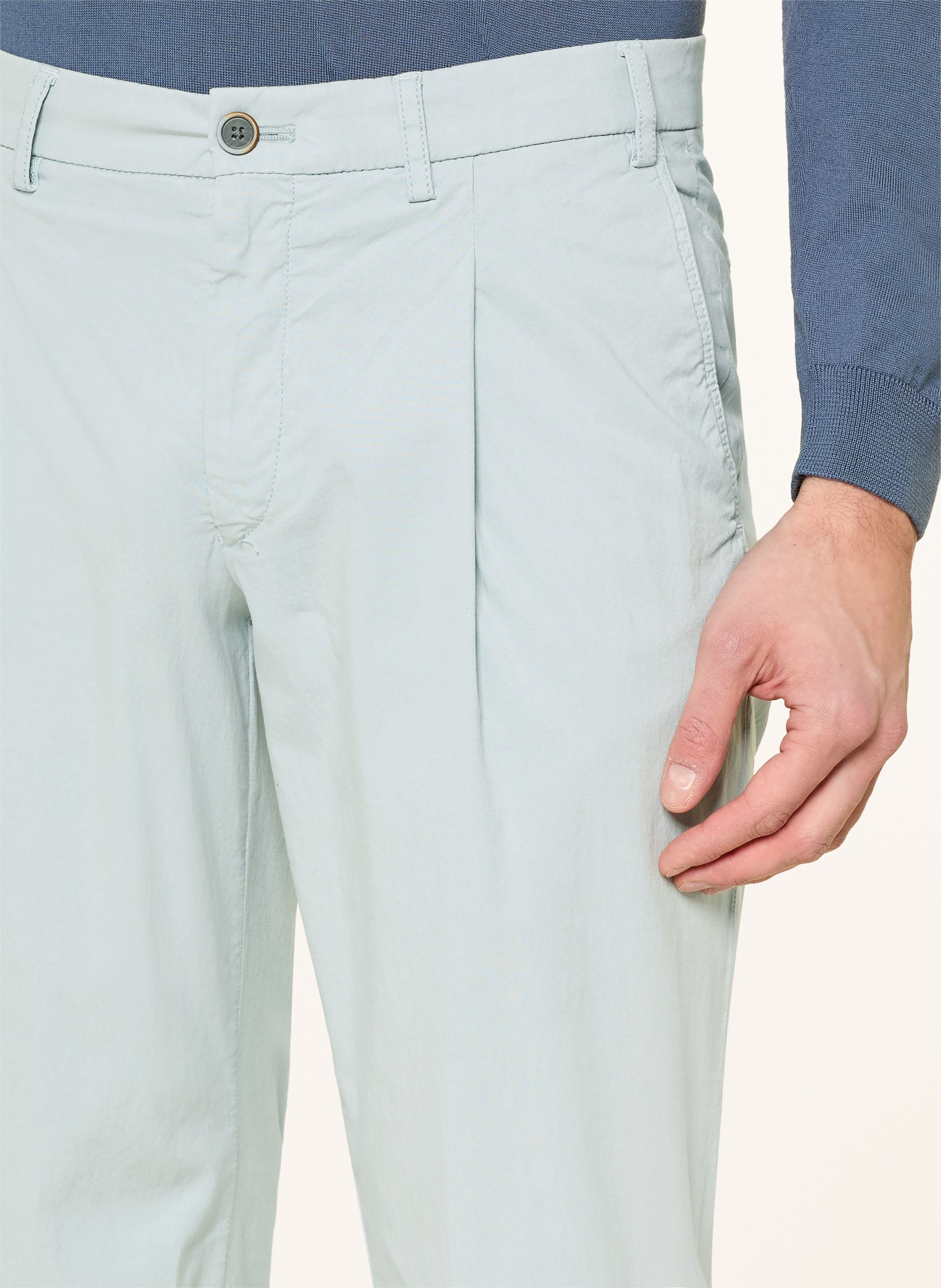 HILTL Slim-fit chinos: LIGHT BLUE
