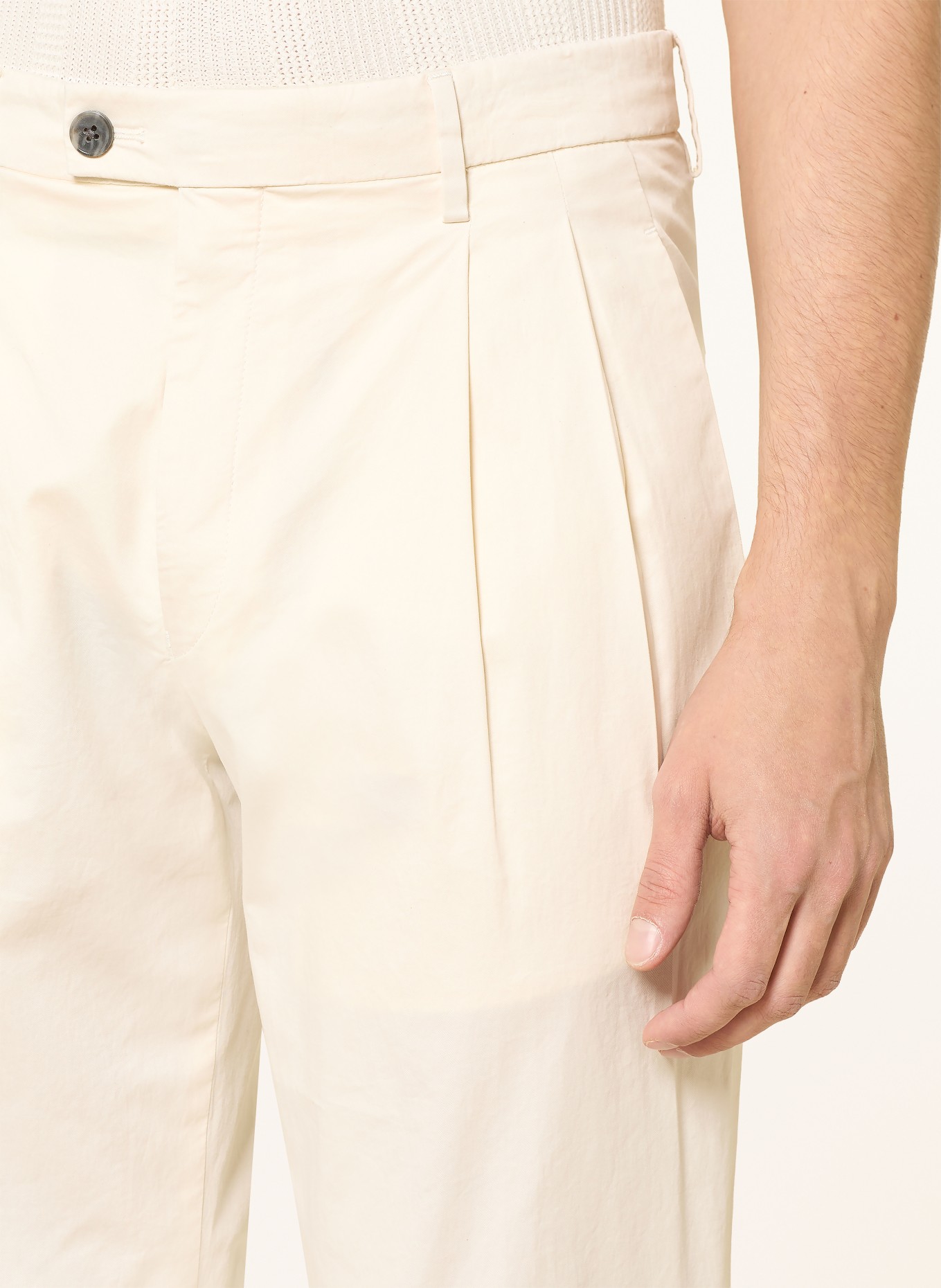 HILTL Broek ARMAC Regular Fit: ECRU