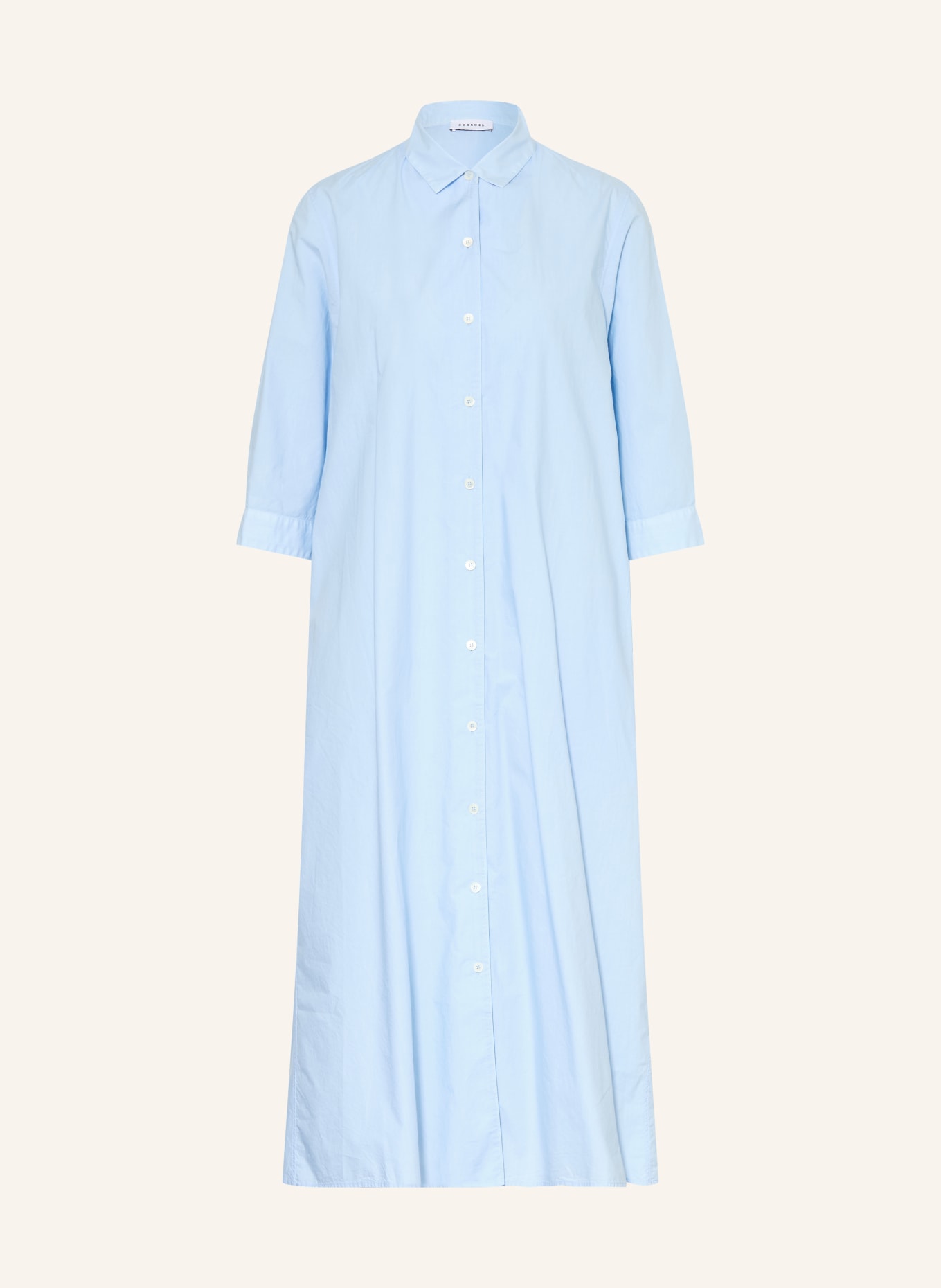 ROSSO35 Shirt dress with 3/4 sleeves: LIGHT BLUE