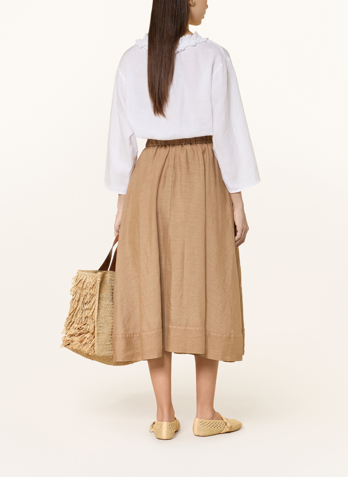 ROSSO35 Leinenrock: CAMEL