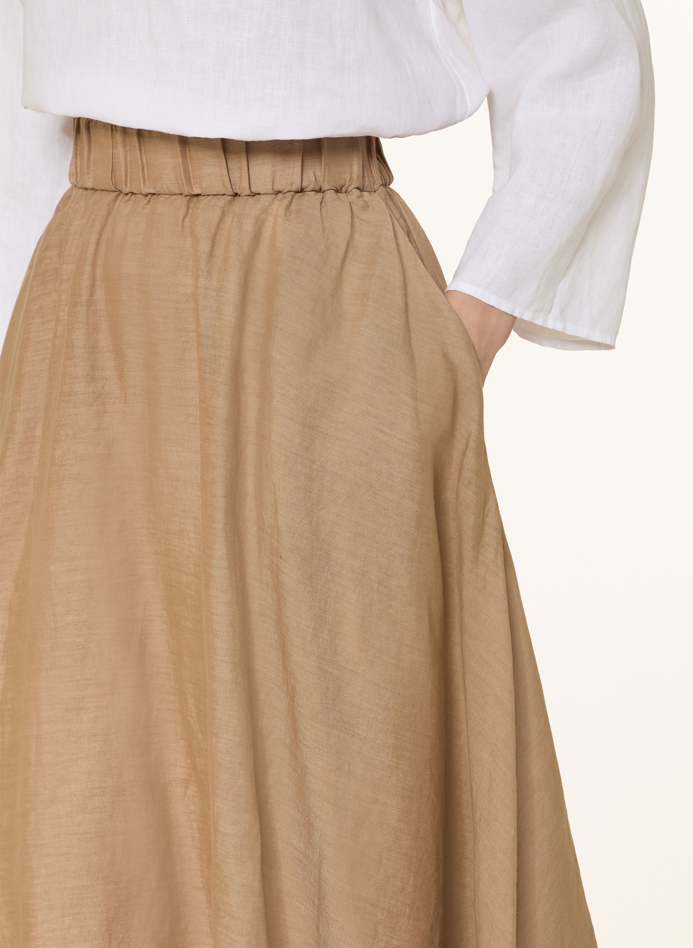 ROSSO35 Leinenrock: CAMEL