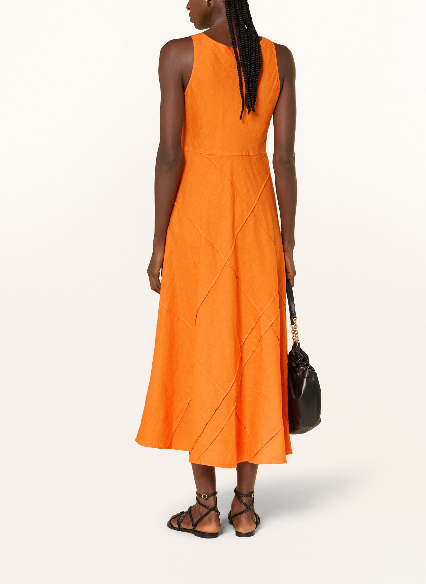 ROSSO35 Leinenkleid: ORANGE