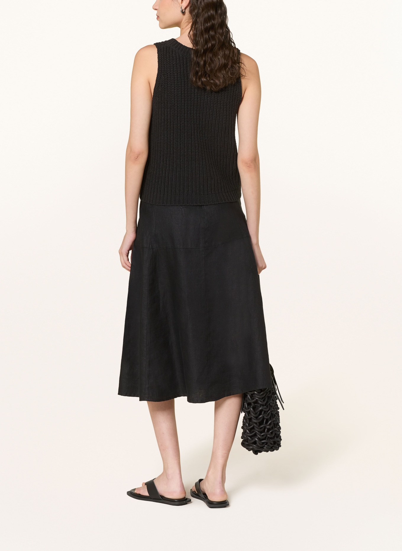 LANIUS Leinenrock: DUNKELGRAU