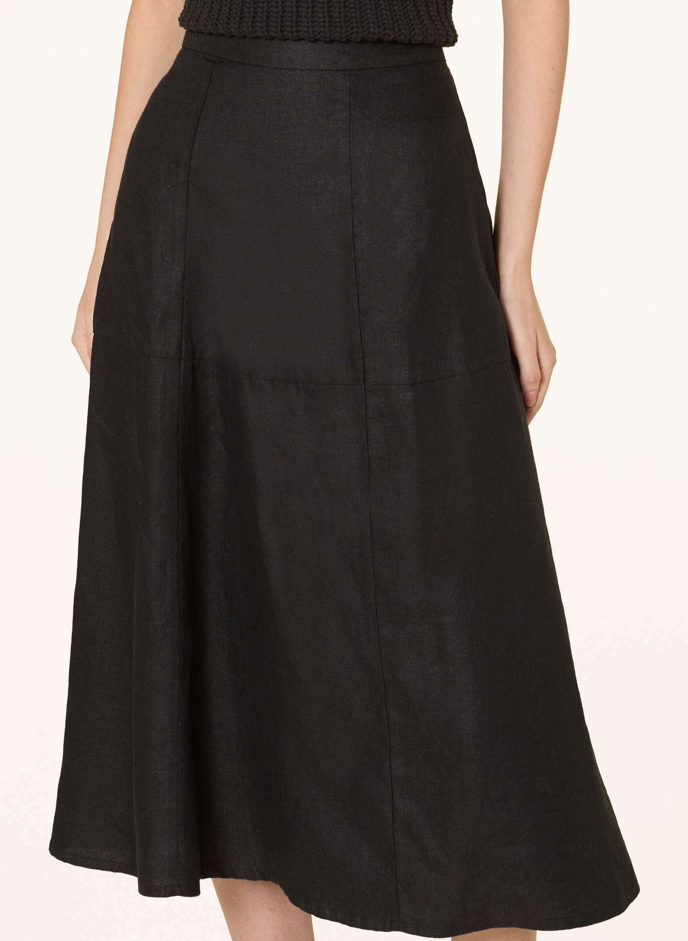 LANIUS Leinenrock: DUNKELGRAU