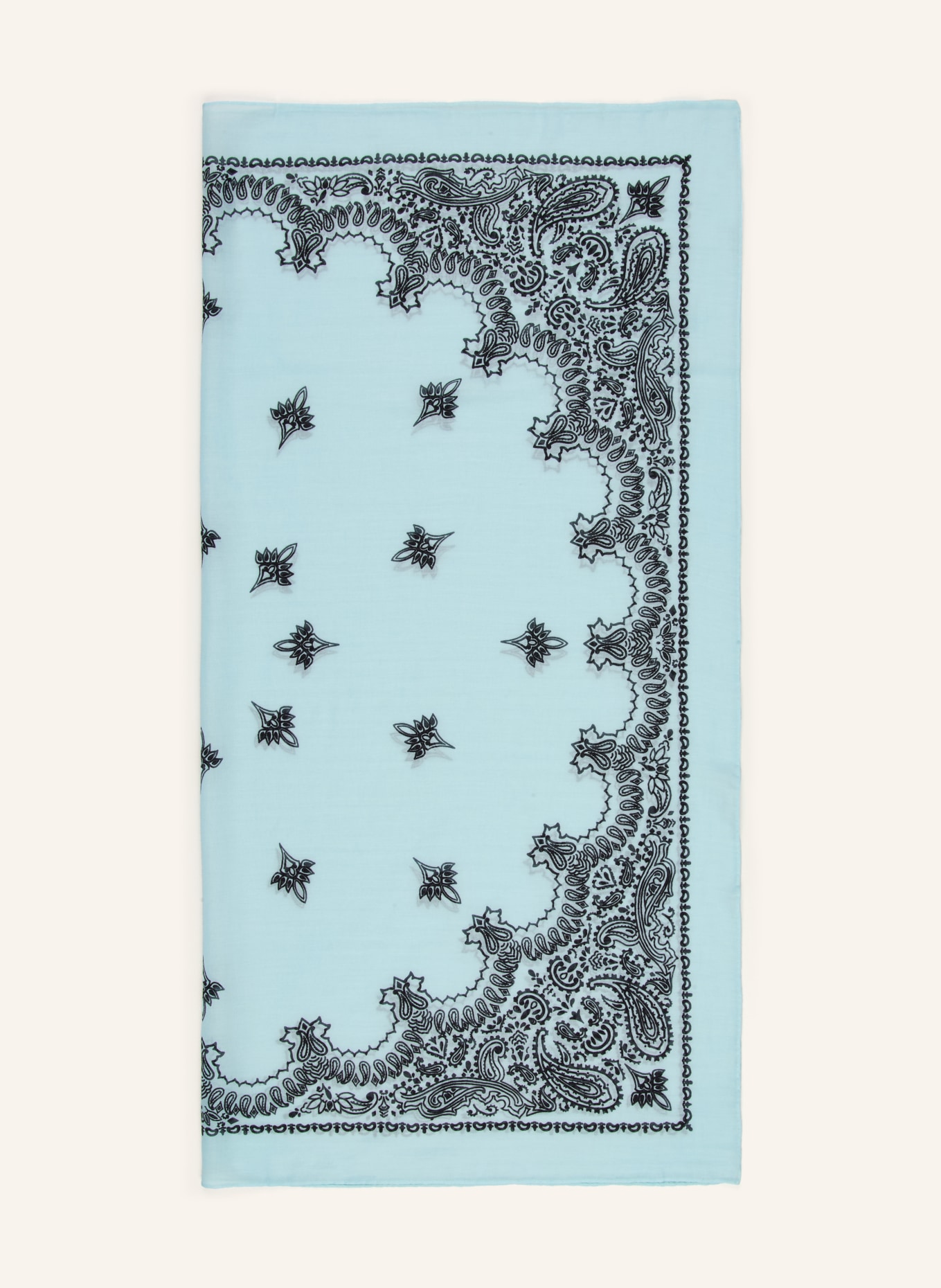 destin doek: TURQUOISE / ZWART