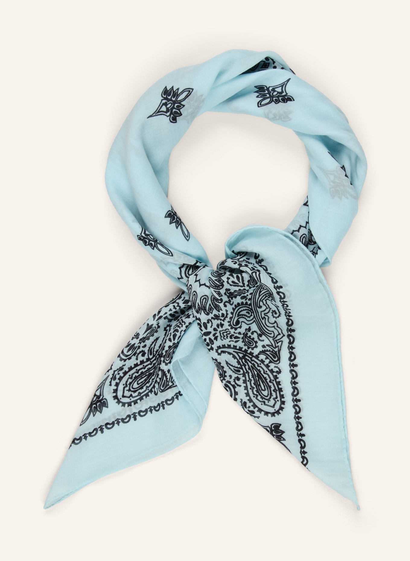destin doek: TURQUOISE / ZWART