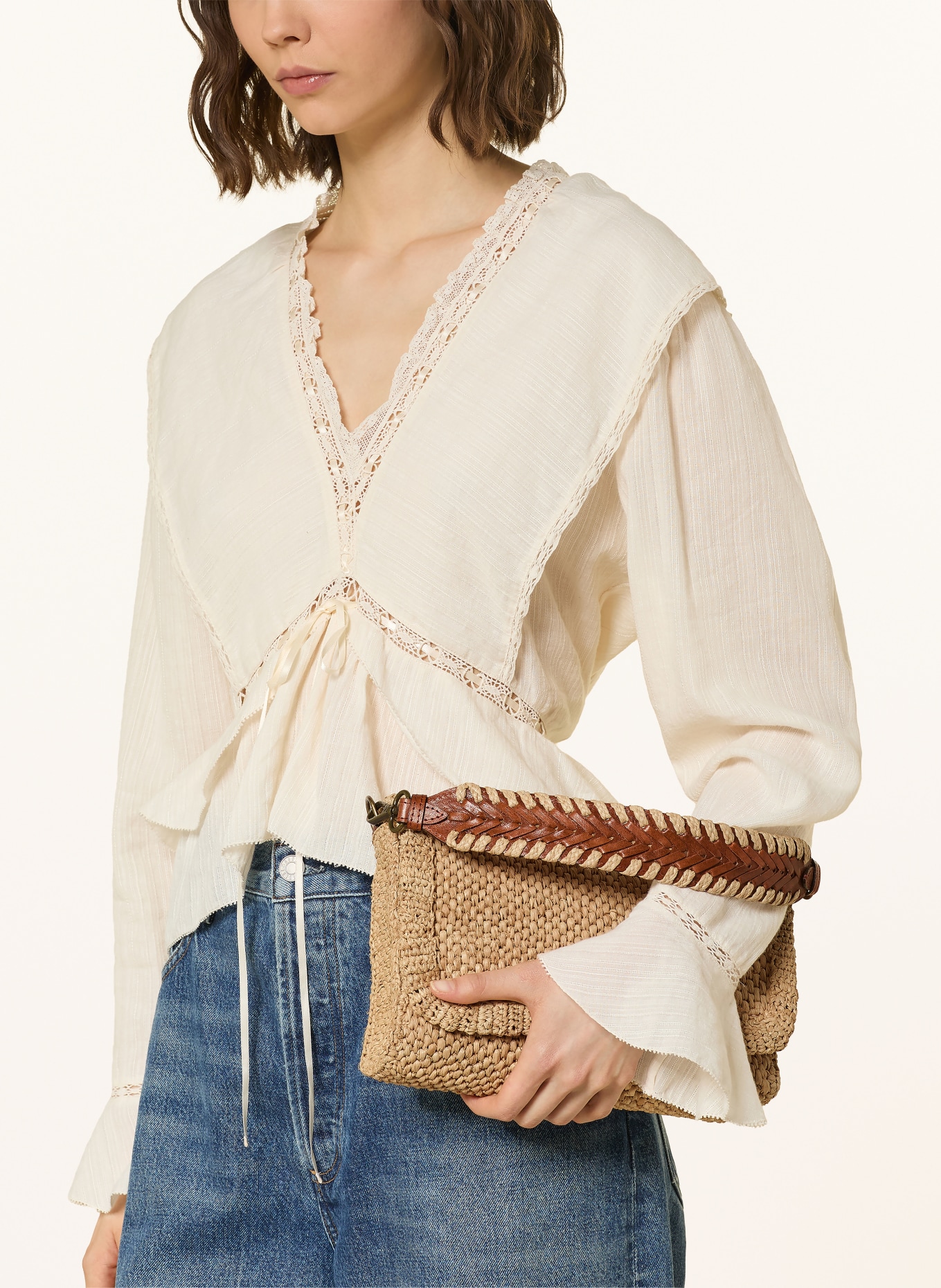 IBELIV OPERA shoulder bag: BEIGE / BROWN