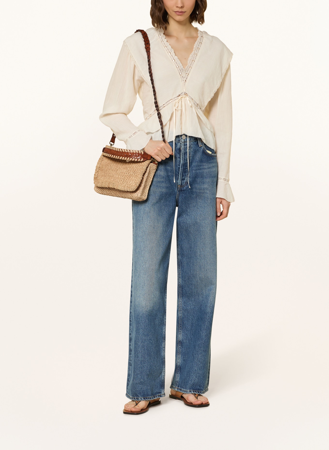 IBELIV OPERA shoulder bag: BEIGE / BROWN