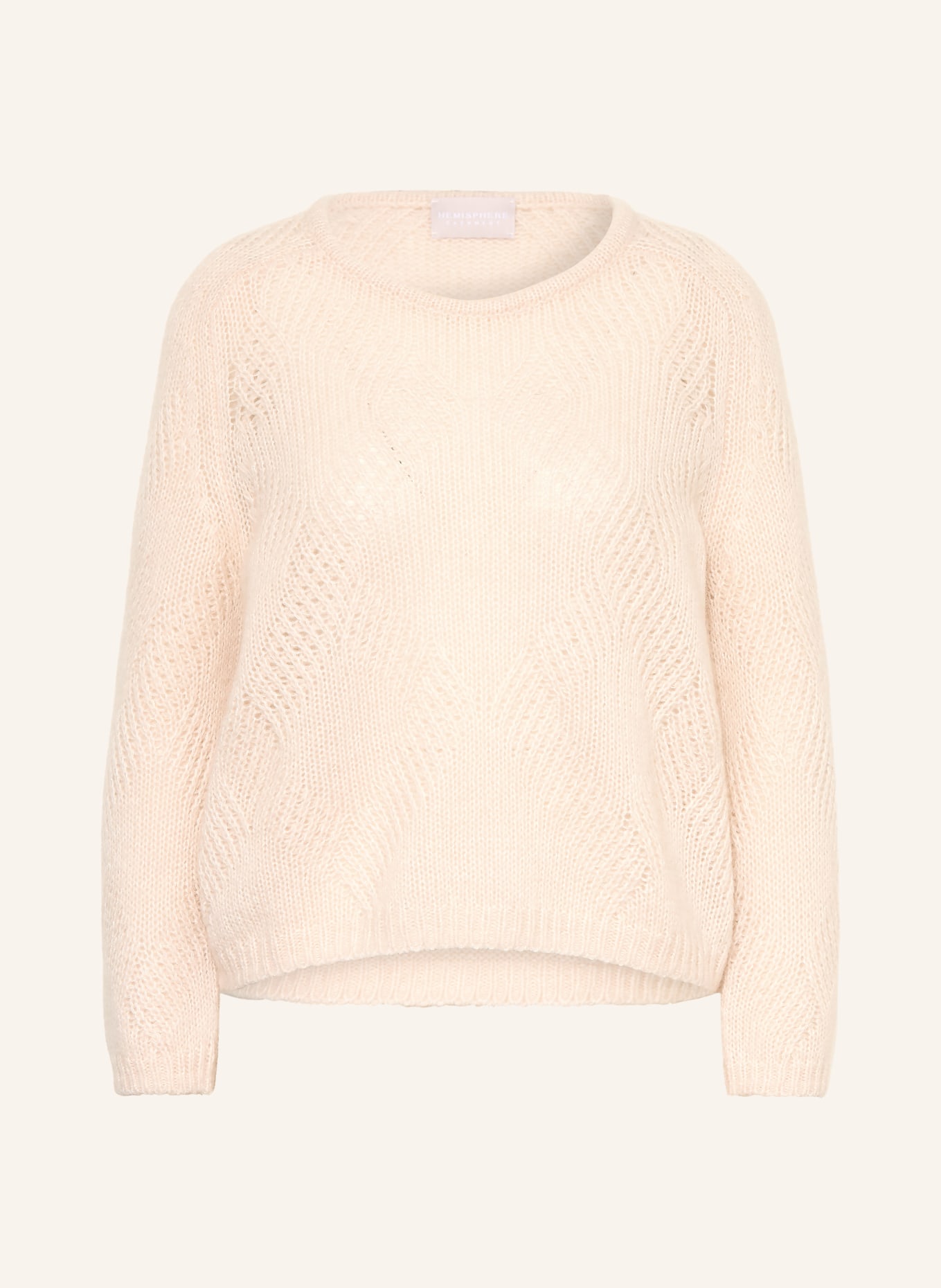 HEMISPHERE Pullover mit Cashmere: BEIGE