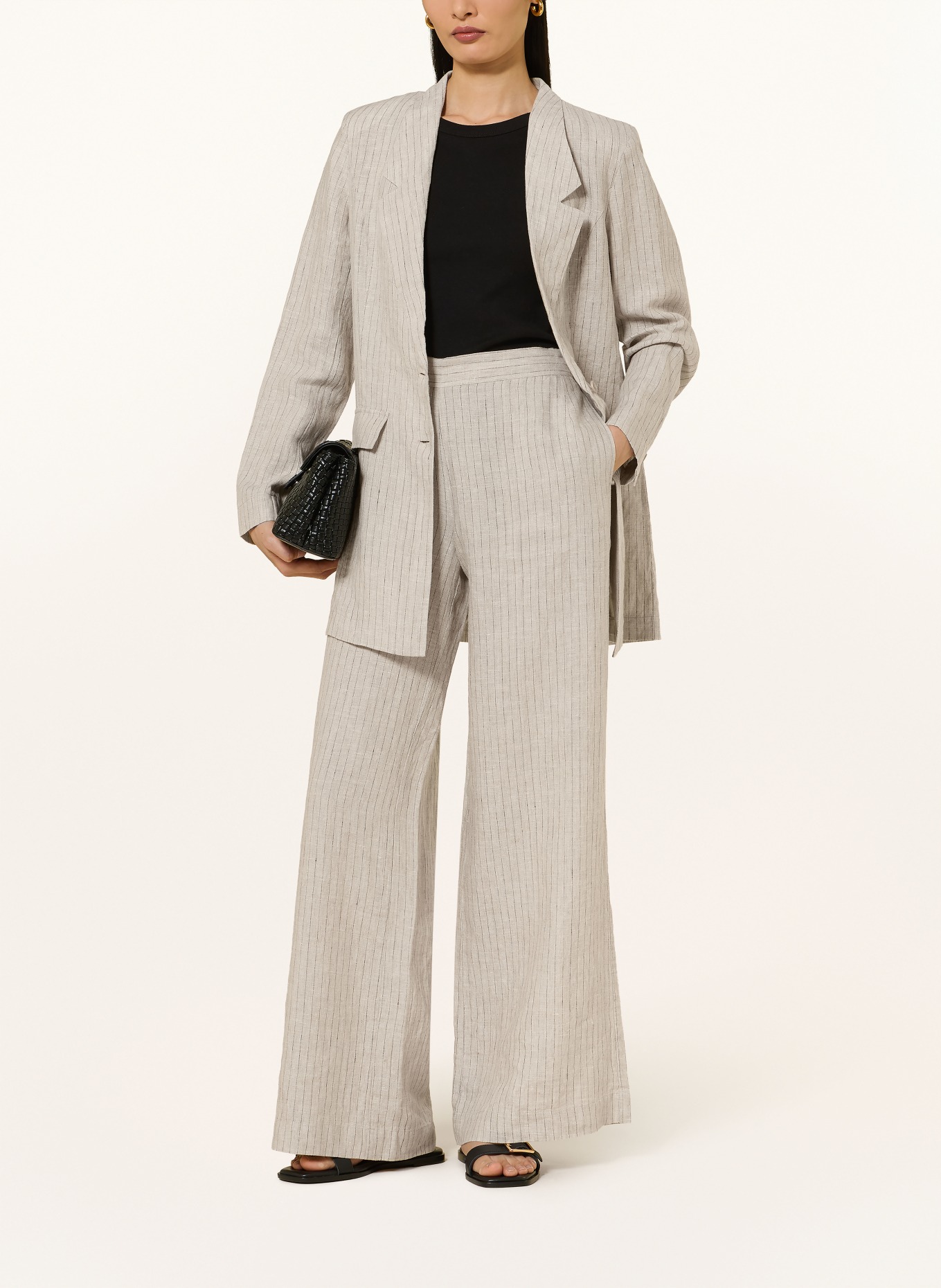 lilienfels Marlenehose aus Leinen: BEIGE