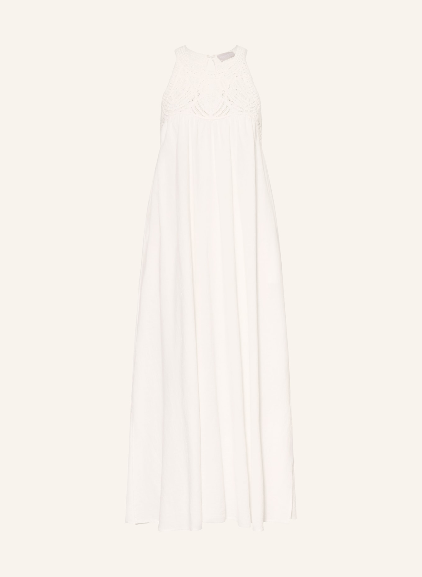 HEMISPHERE Šaty z kombinace materiálů: KRÉMOVÁ