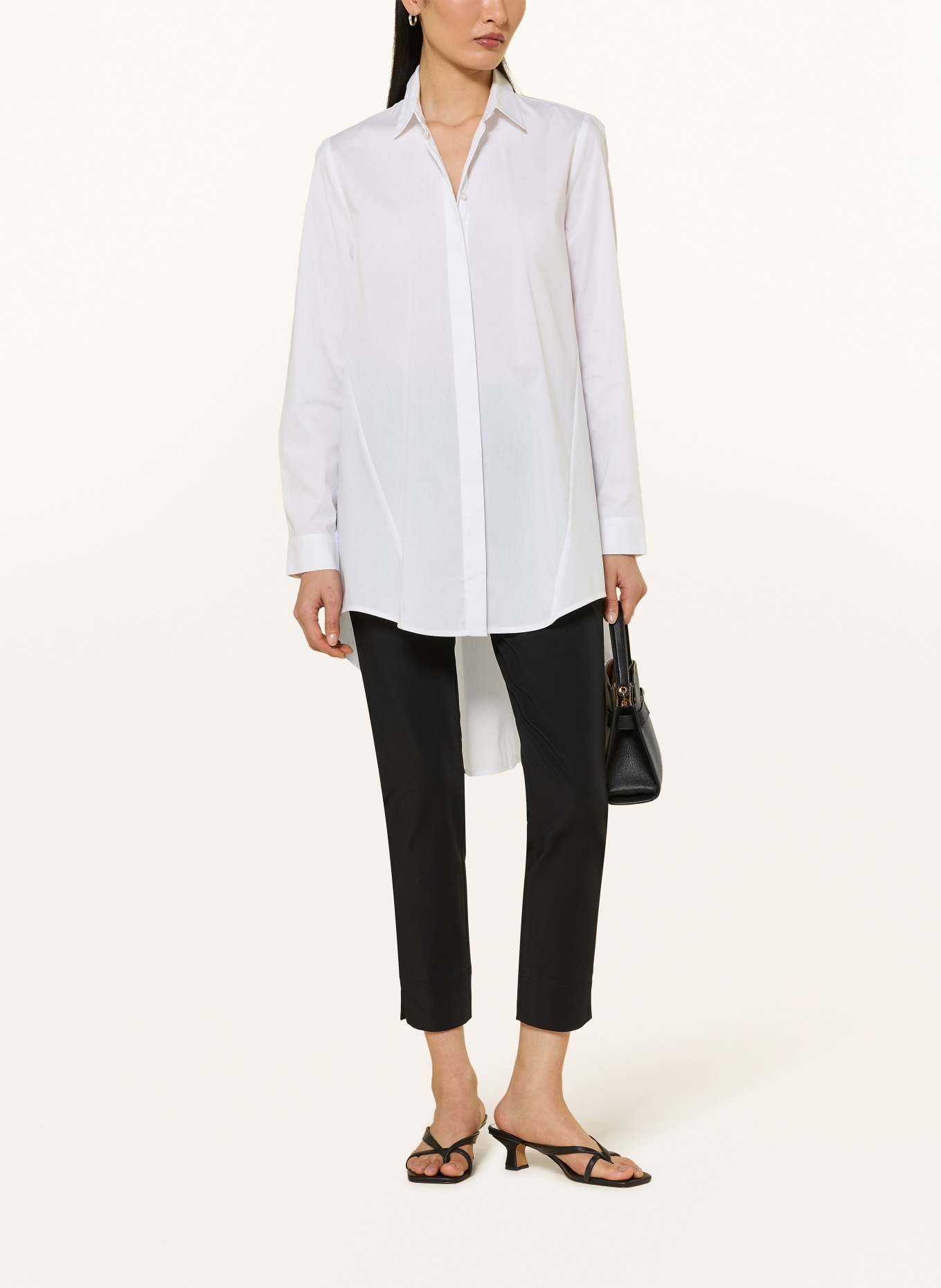 lilienfels Oversized overhemdblouse: WIT