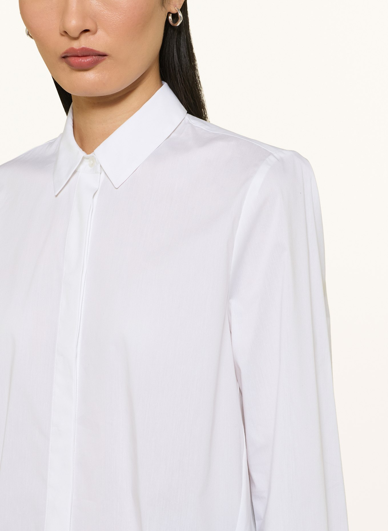 lilienfels Oversized overhemdblouse: WIT