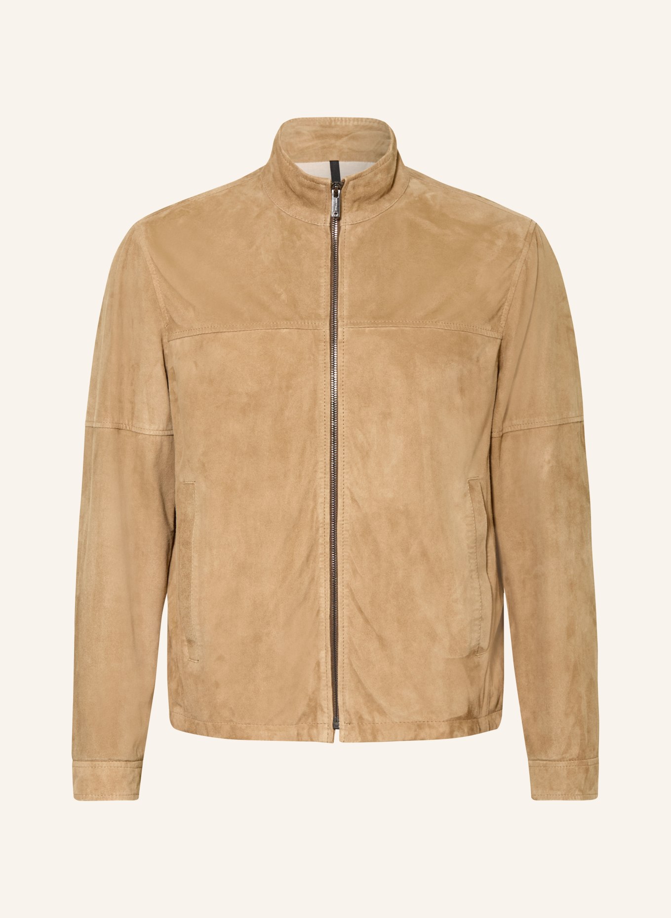 STRELLSON Veste en cuir JIMMY: CHAMEAU
