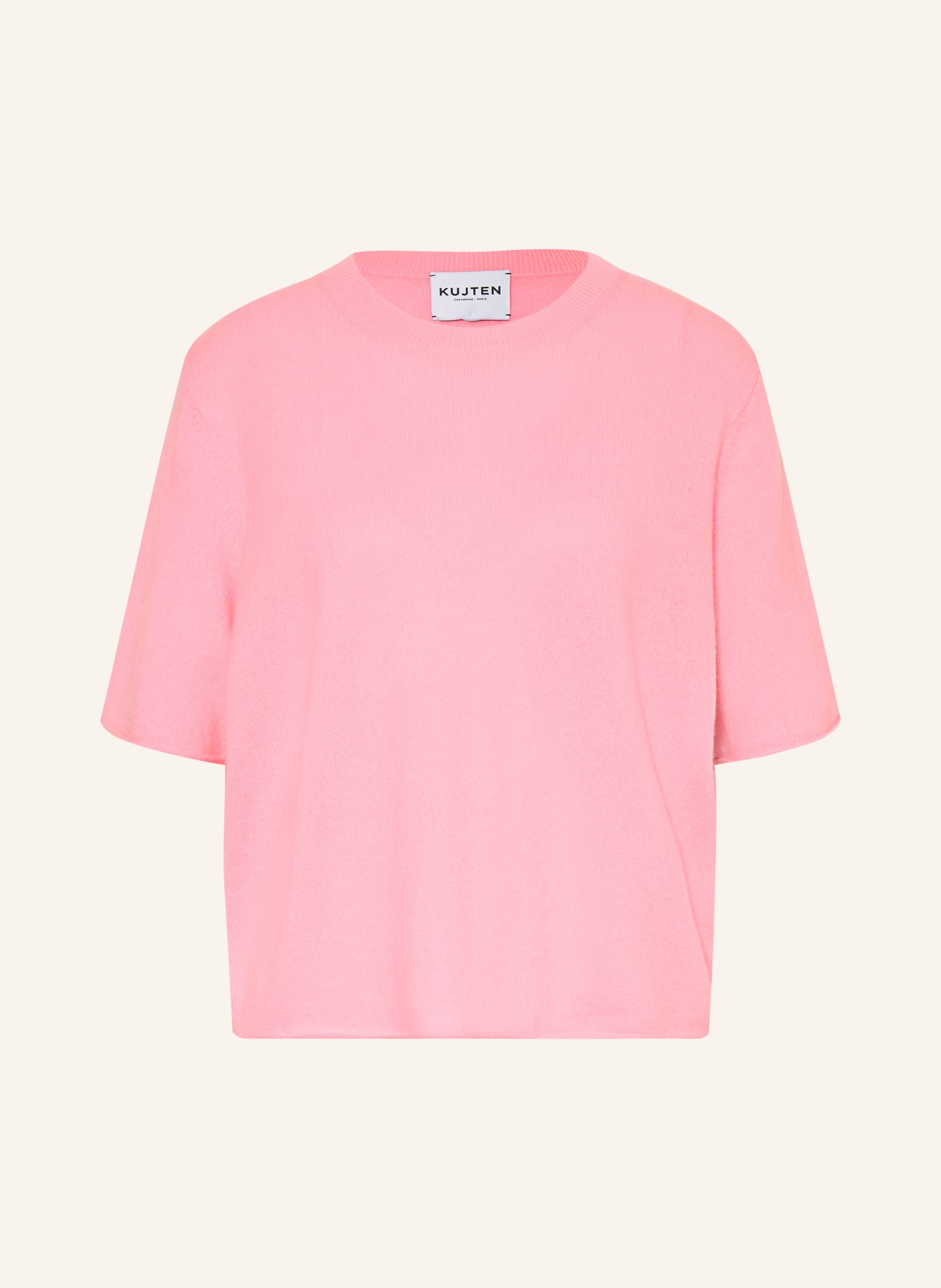KUJTEN Gebreid shirt van kasjmier: ROZE