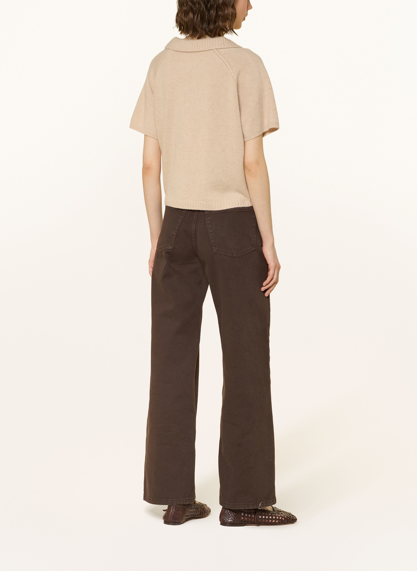 KUJTEN Strickshirt AENOR aus Cashmere: BEIGE