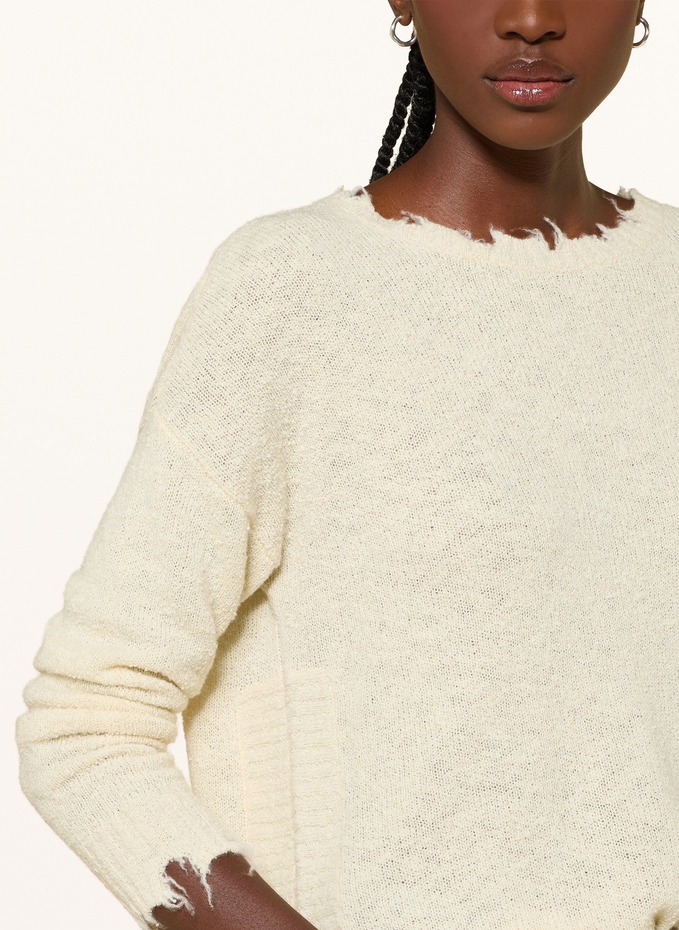 KUJTEN Cashmere-Pullover MELA: ECRU