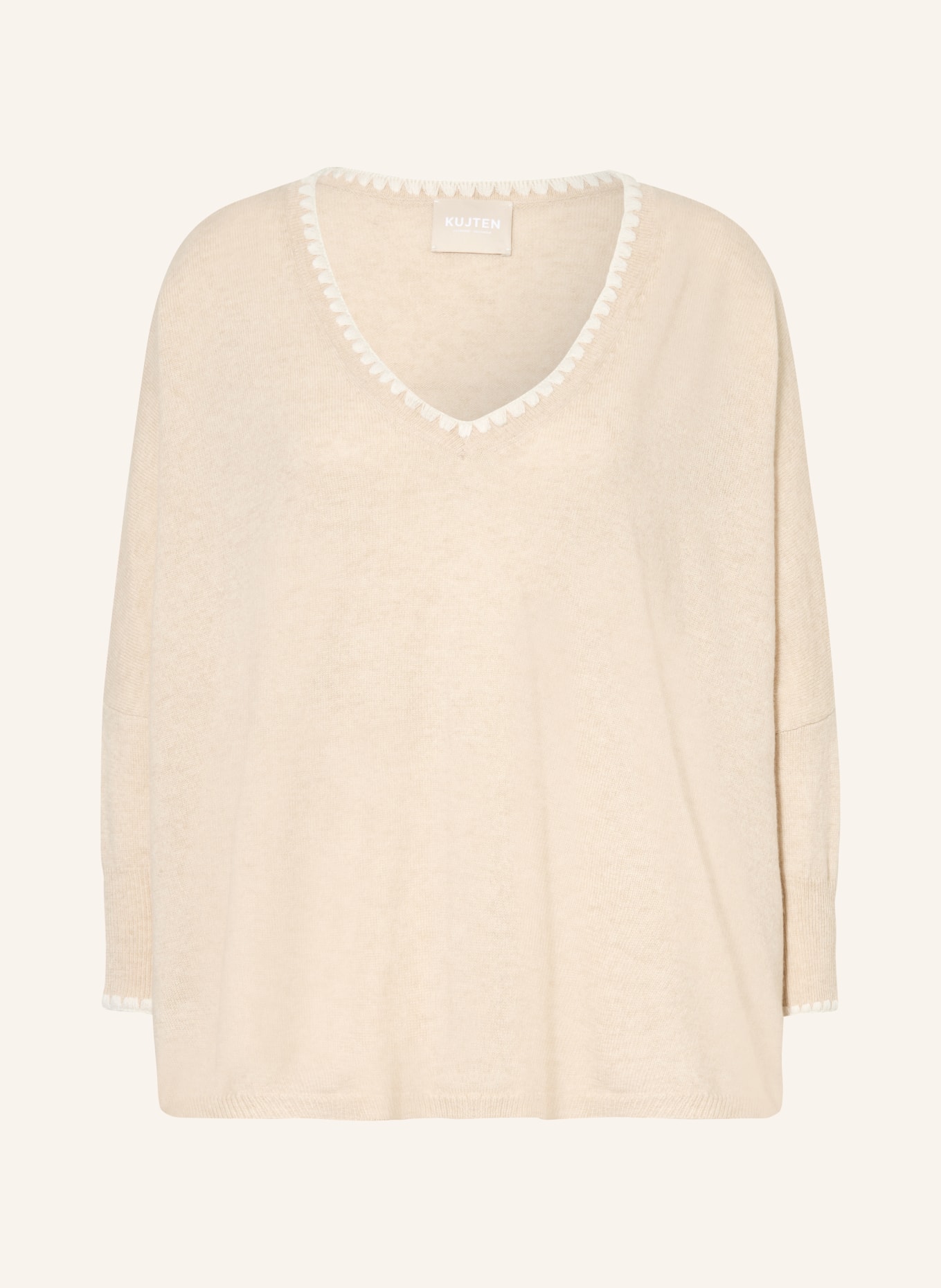 KUJTEN Pull en cachemire AMINIE: BEIGE