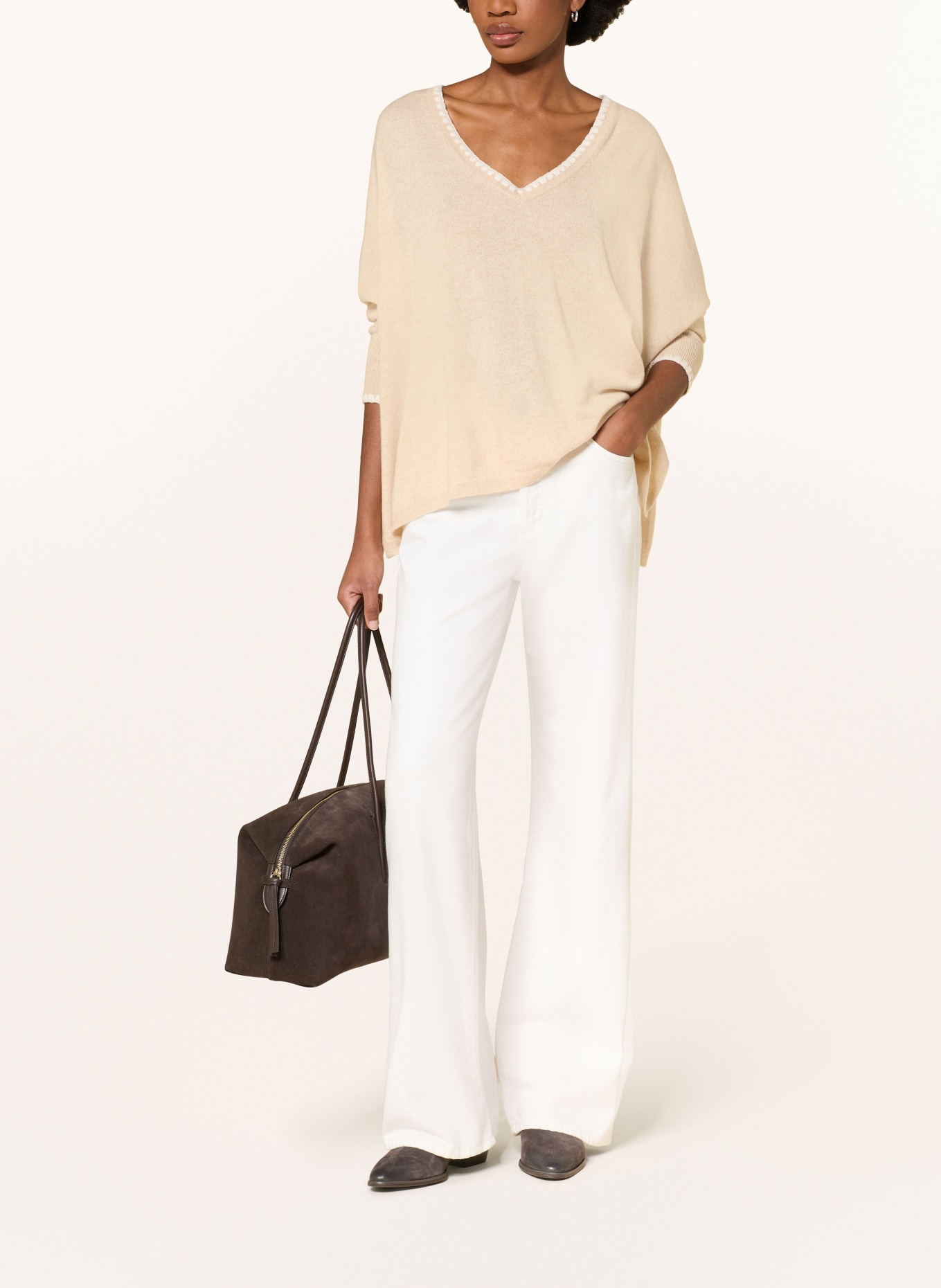 KUJTEN Pull en cachemire AMINIE: BEIGE