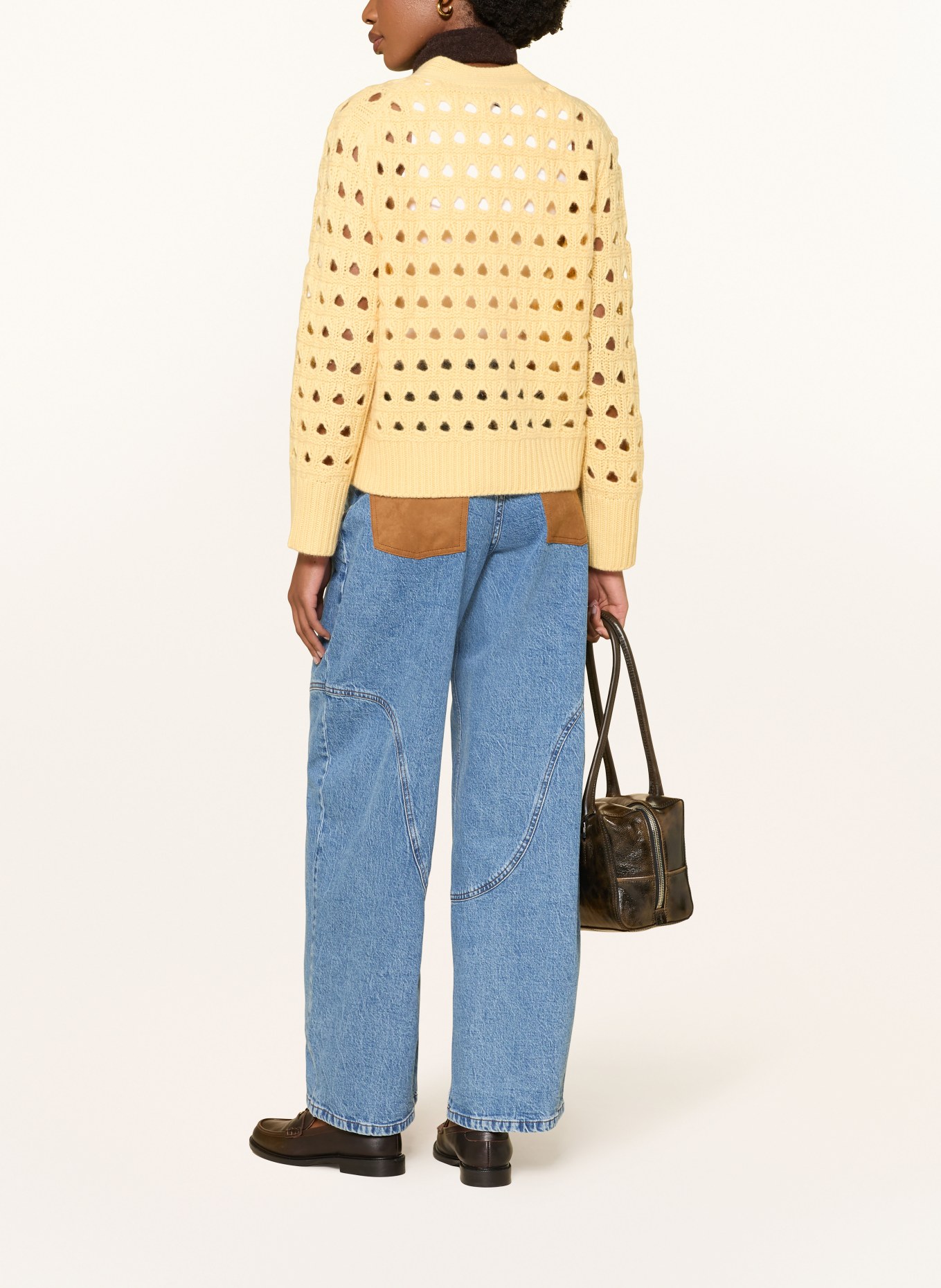 KUJTEN Strickjacke LEOCADIA aus Cashmere: HELLGELB