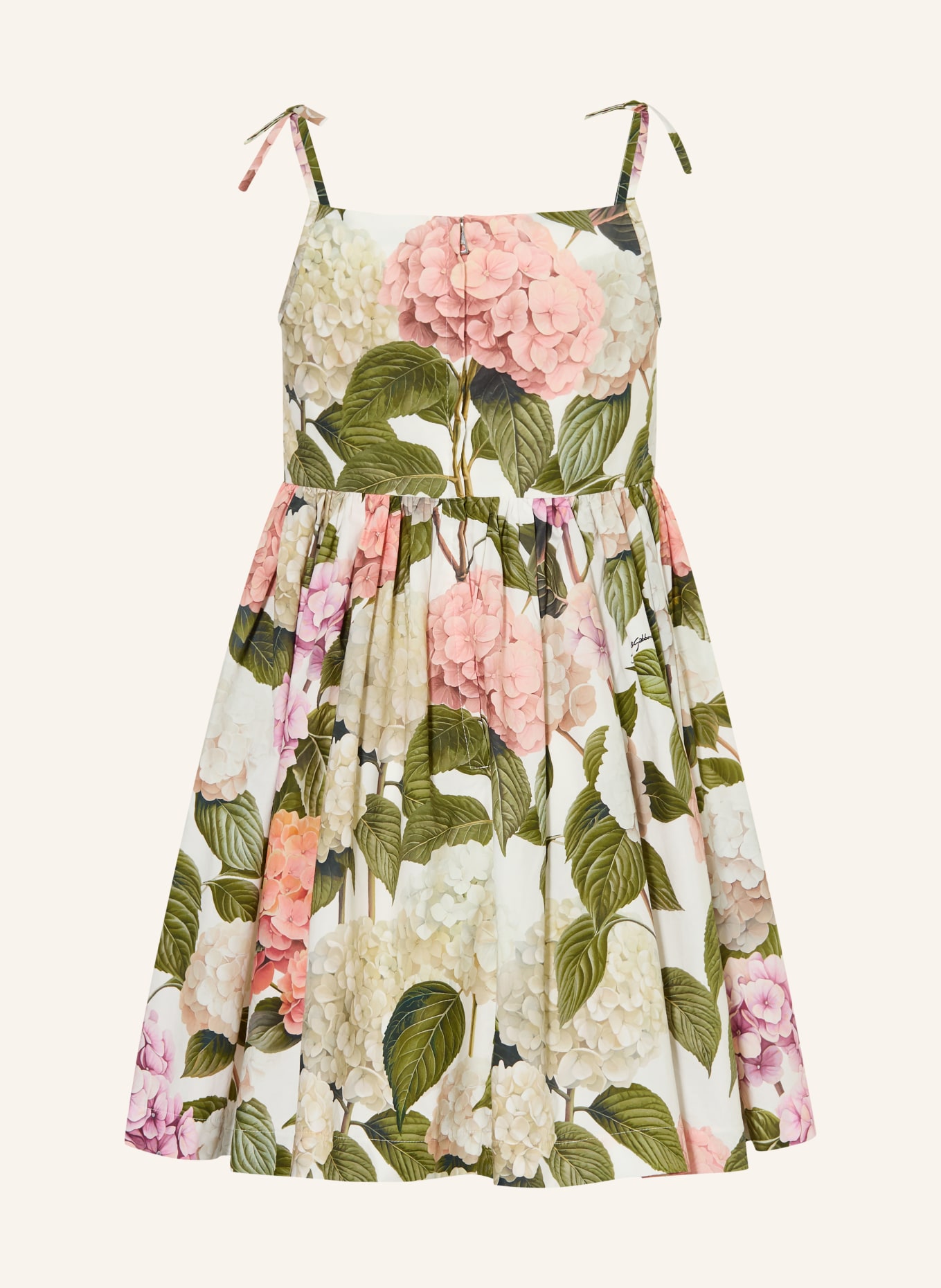 DOLCE & GABBANA Kleid: WEISS / ROSA / GRÜN