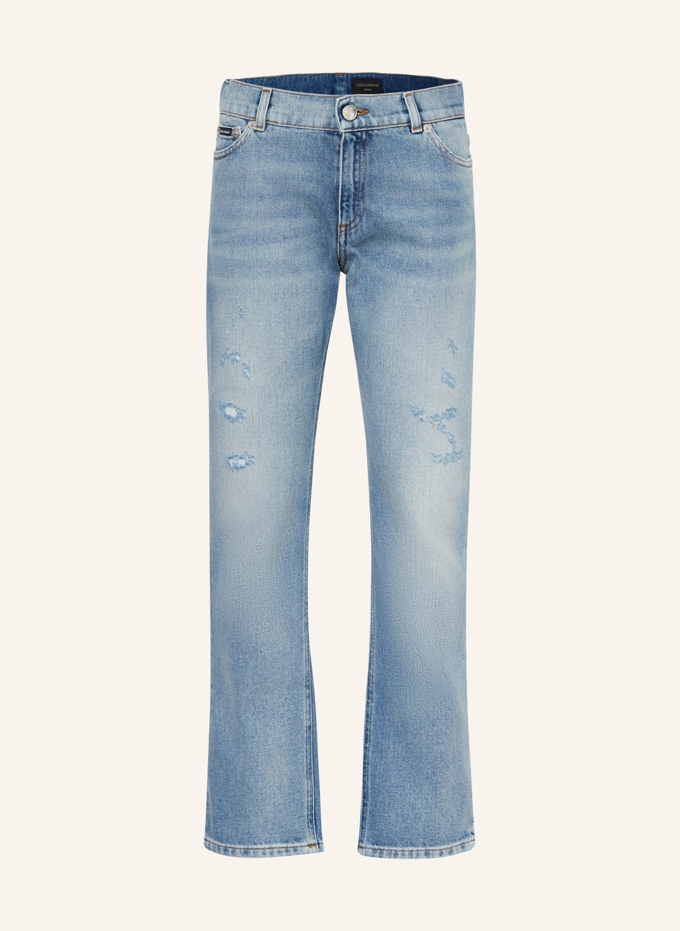 DOLCE & GABBANA Destroyed Jeans FRANK Straight Fit: S9000 VARIANTE ABBINATA